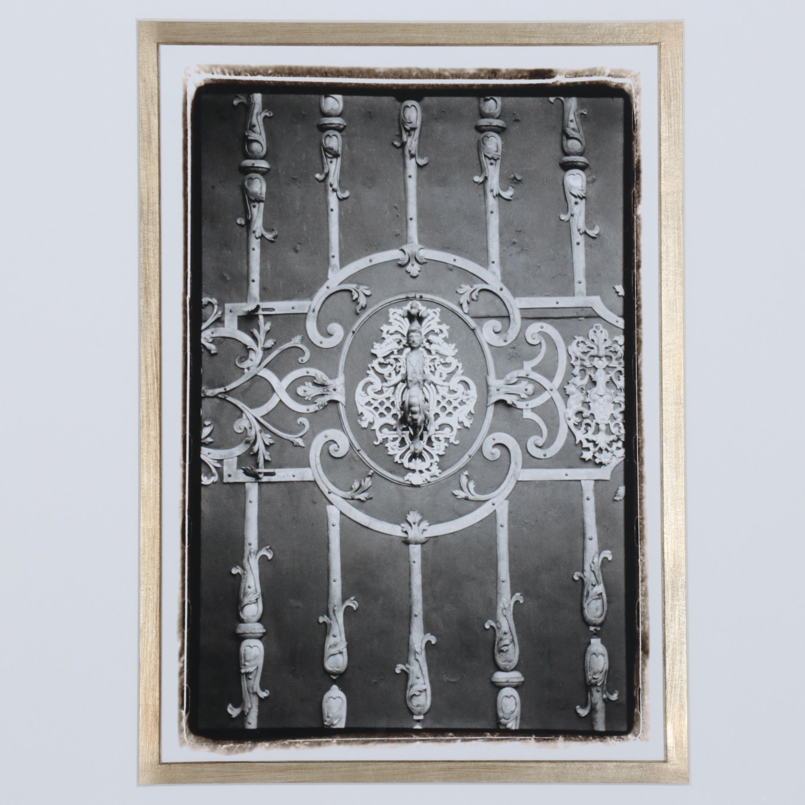 Monochromatic Giclées of Ornate Doors, 21st Century