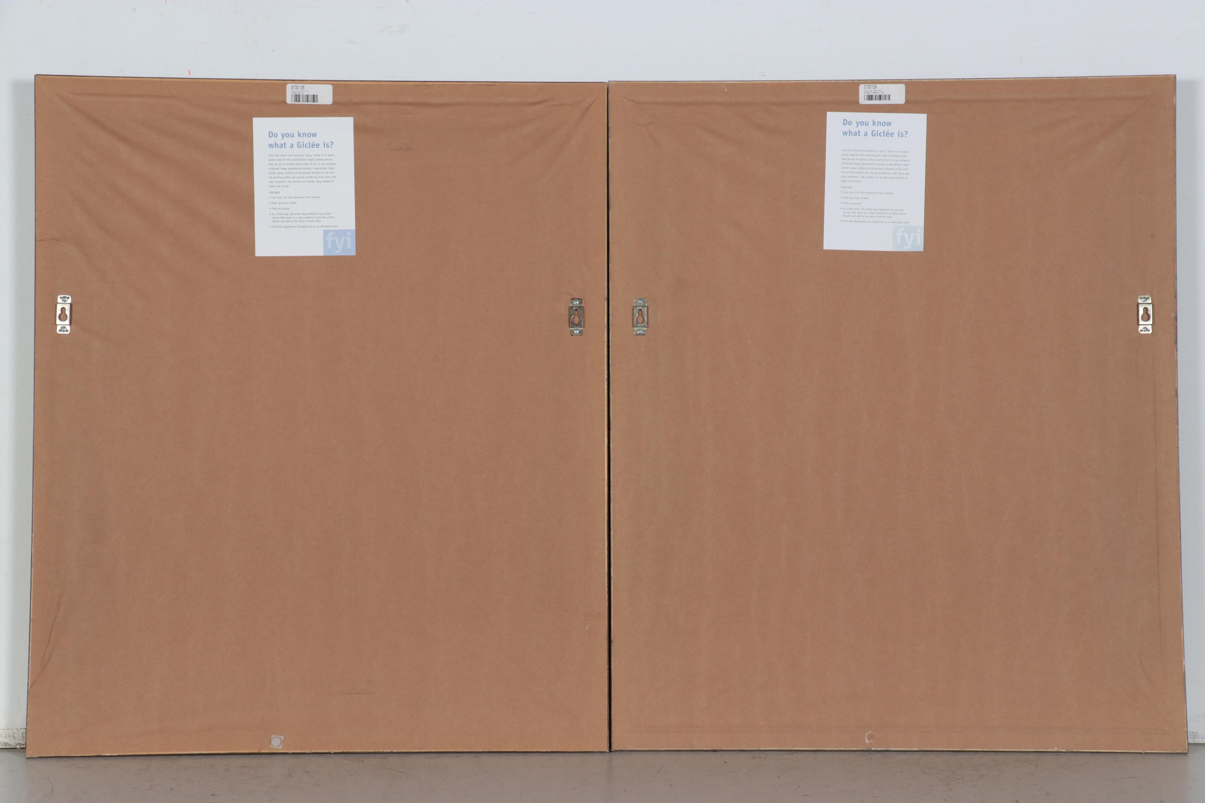 Monochromatic Giclées of Ornate Doors, 21st Century