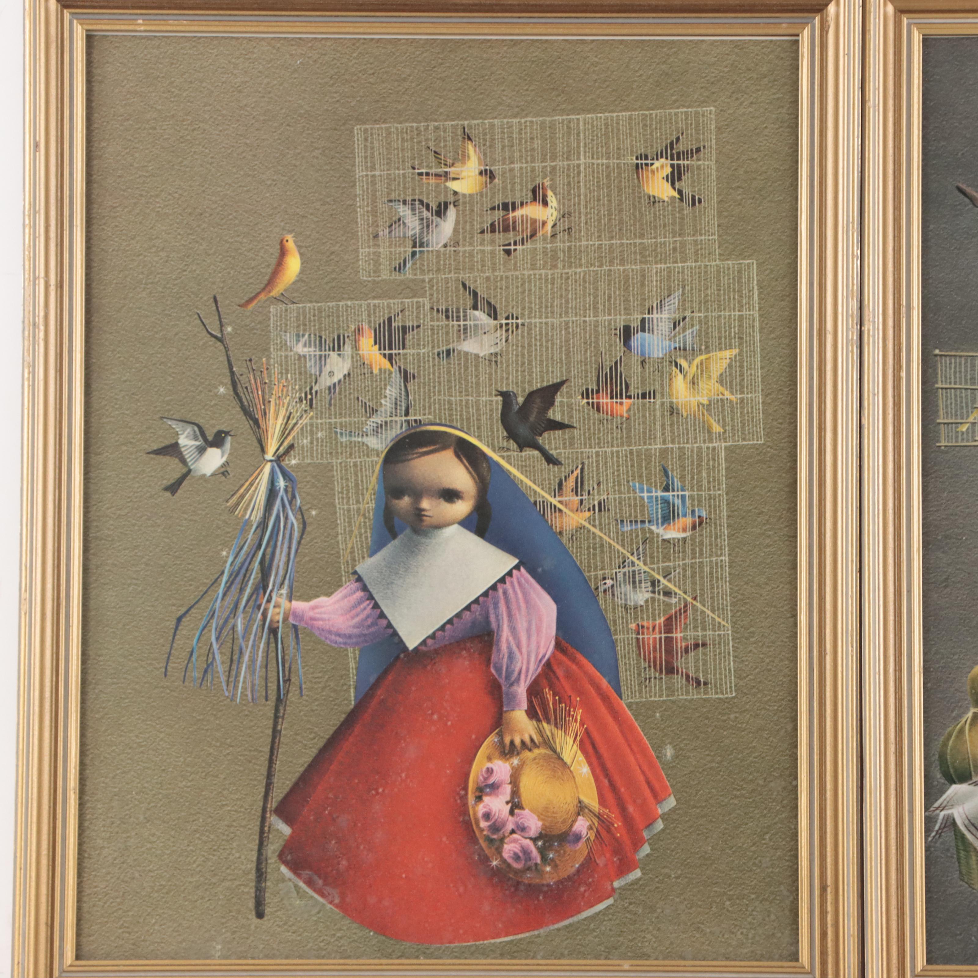 Giclées After Alejandro Rangel Hidalgo Including "The Little Bird Vendor"