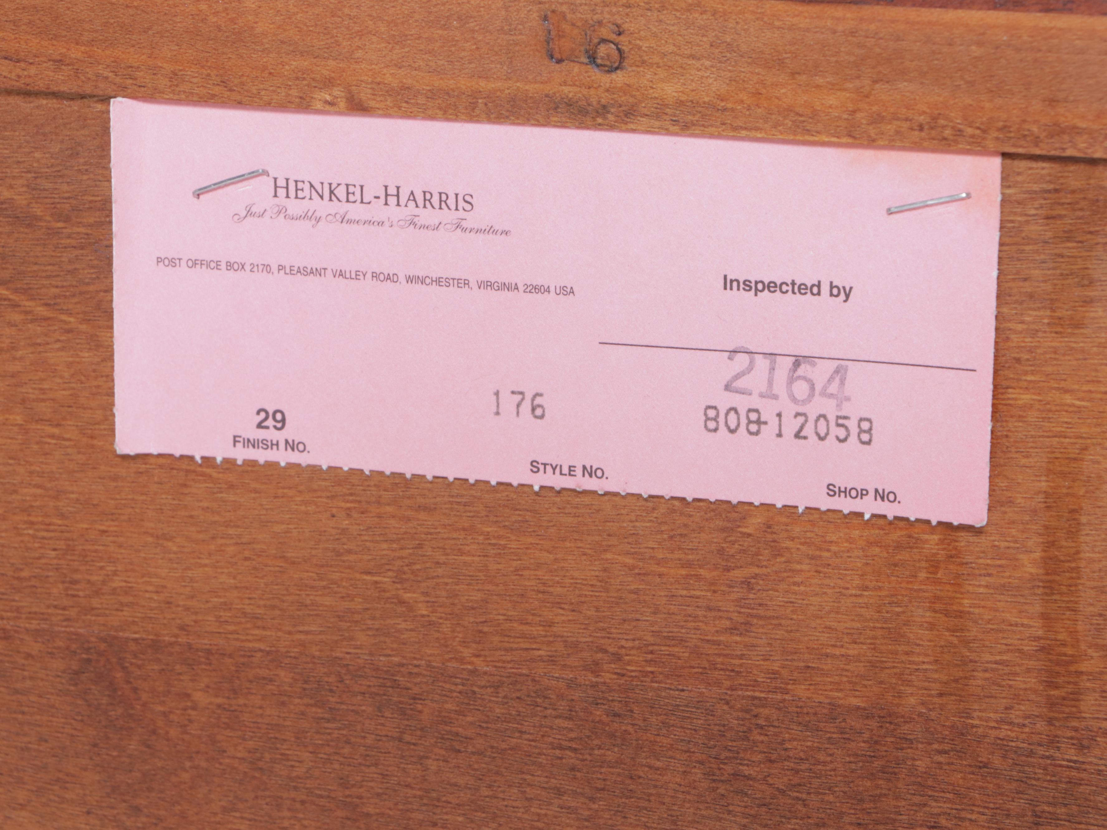 Henkel-Harris Chippendale Style Mahogany Twelve-Drawer Chest