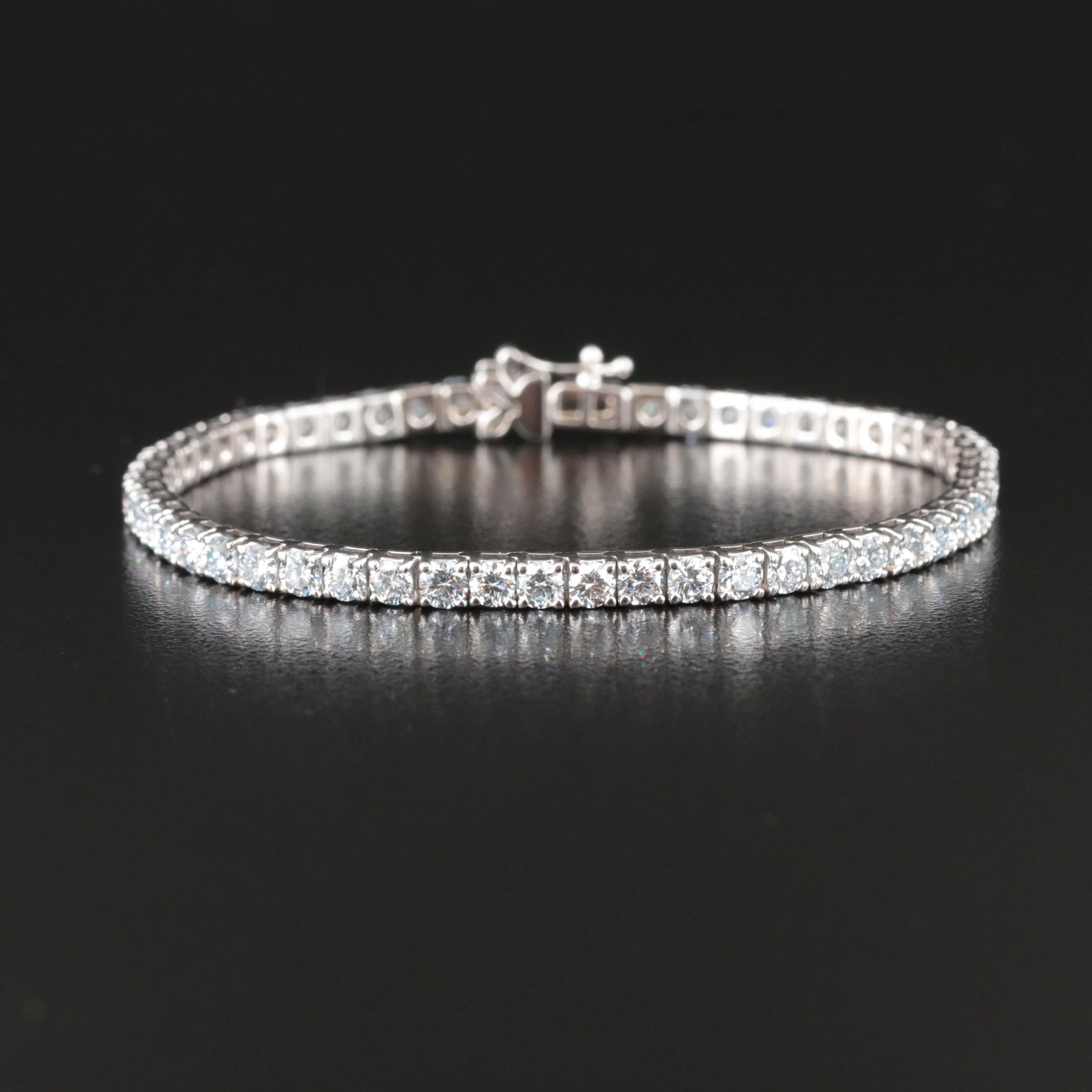 14K 7.00 CTW Lab Grown Diamond Line Bracelet