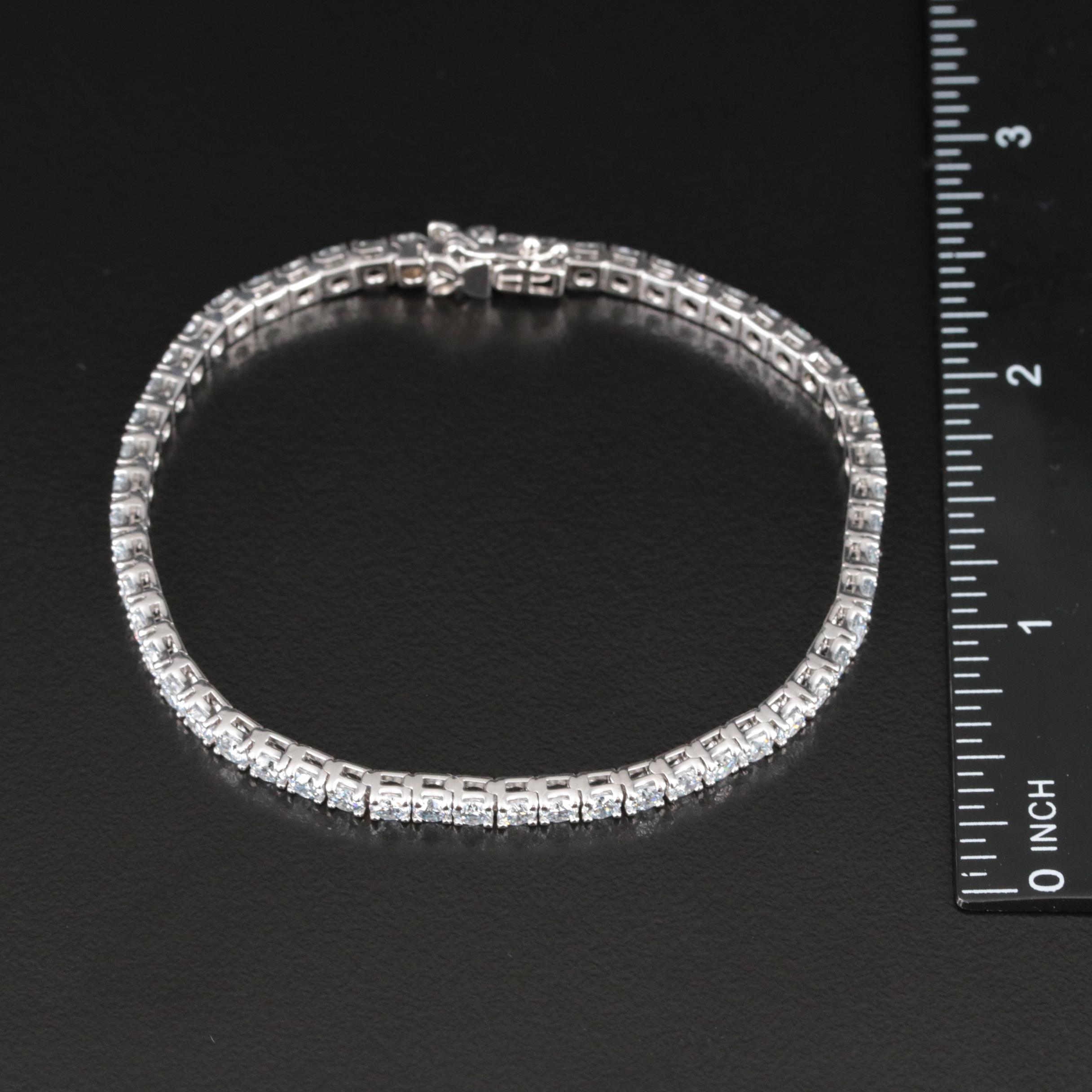 14K 7.00 CTW Lab Grown Diamond Line Bracelet