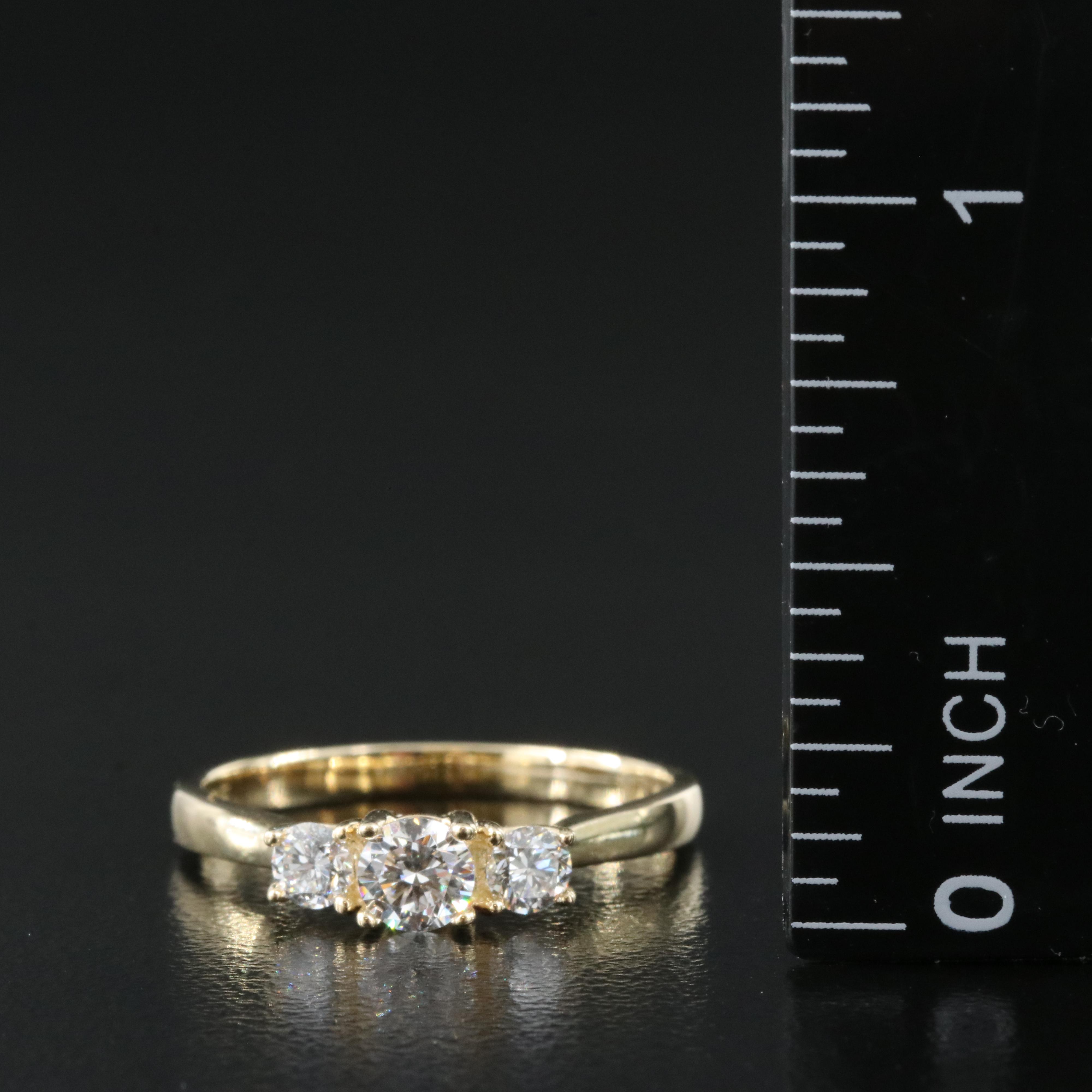 14K 0.45 CTW Lab Grown Diamond Ring with IGI Report