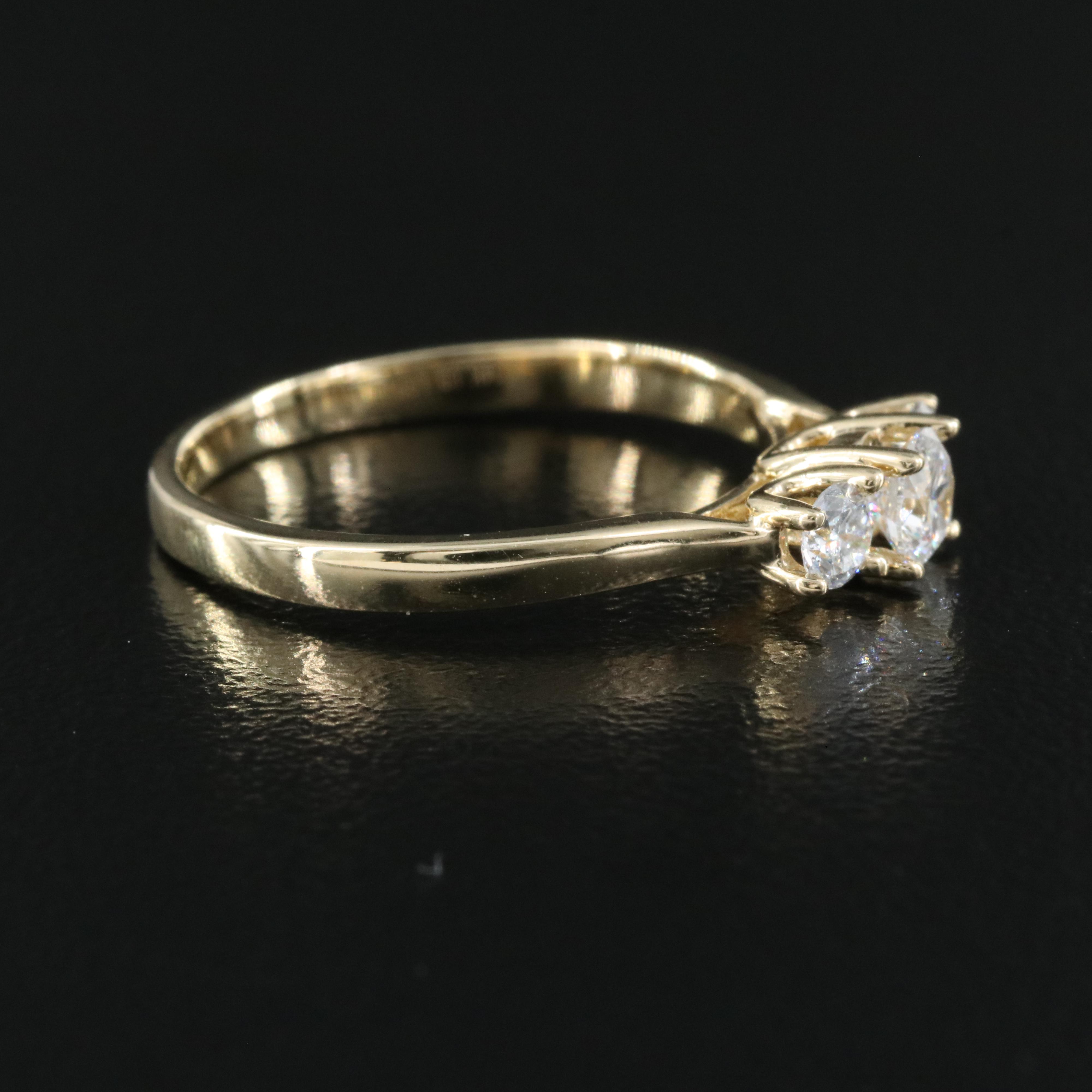 14K 0.45 CTW Lab Grown Diamond Ring with IGI Report