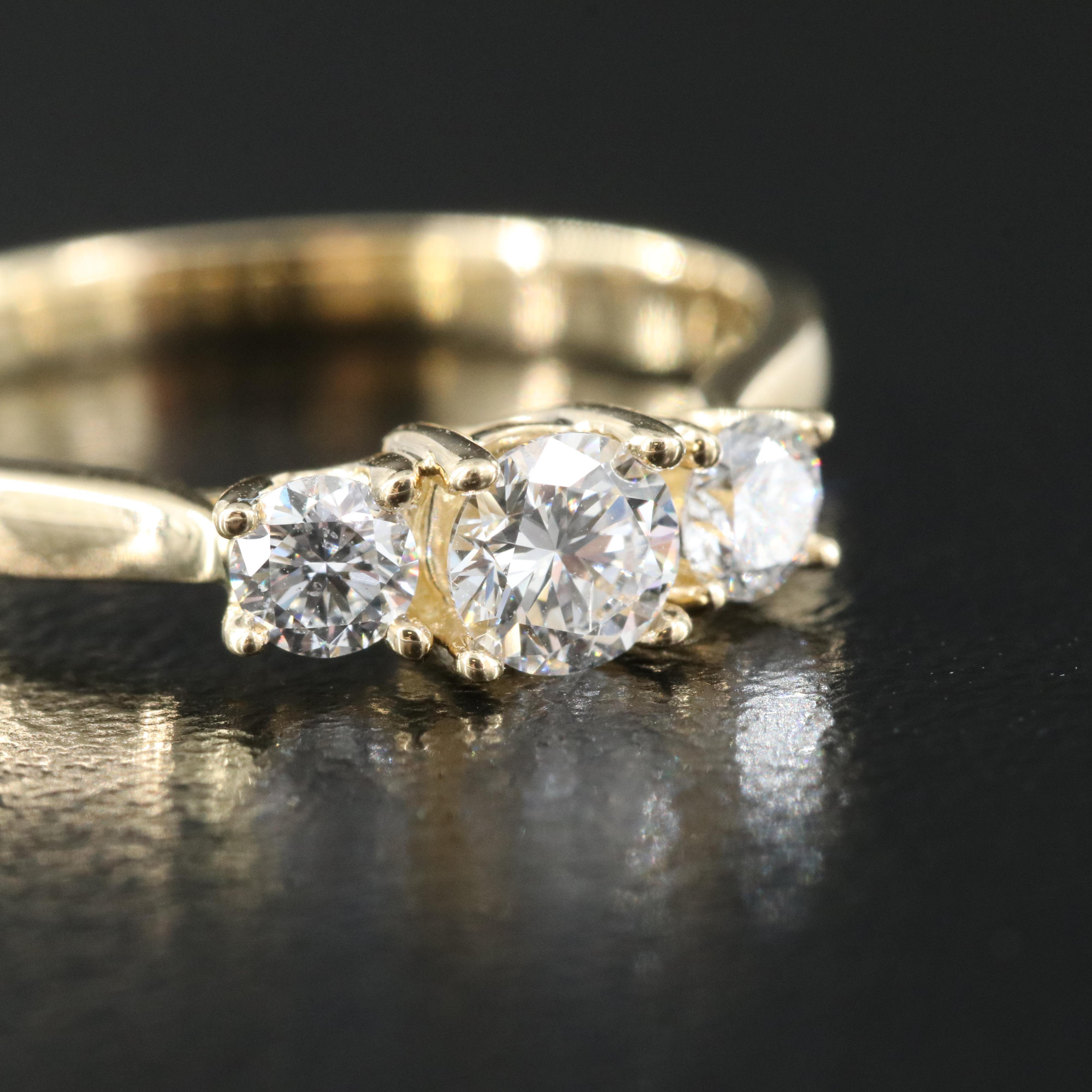 14K 0.45 CTW Lab Grown Diamond Ring with IGI Report