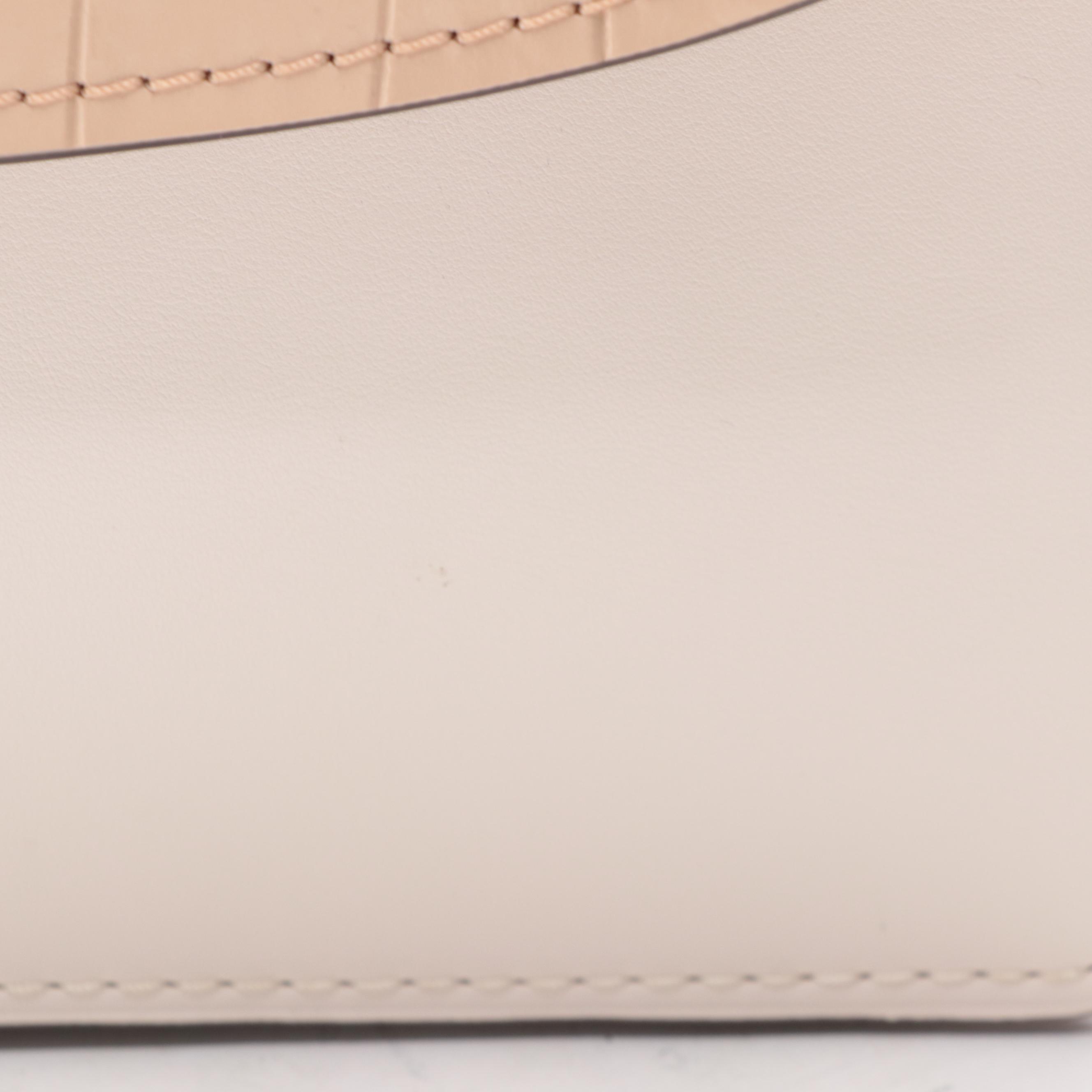 Coach Top Handle Handbag with Continental Wallet in Embossed Leather