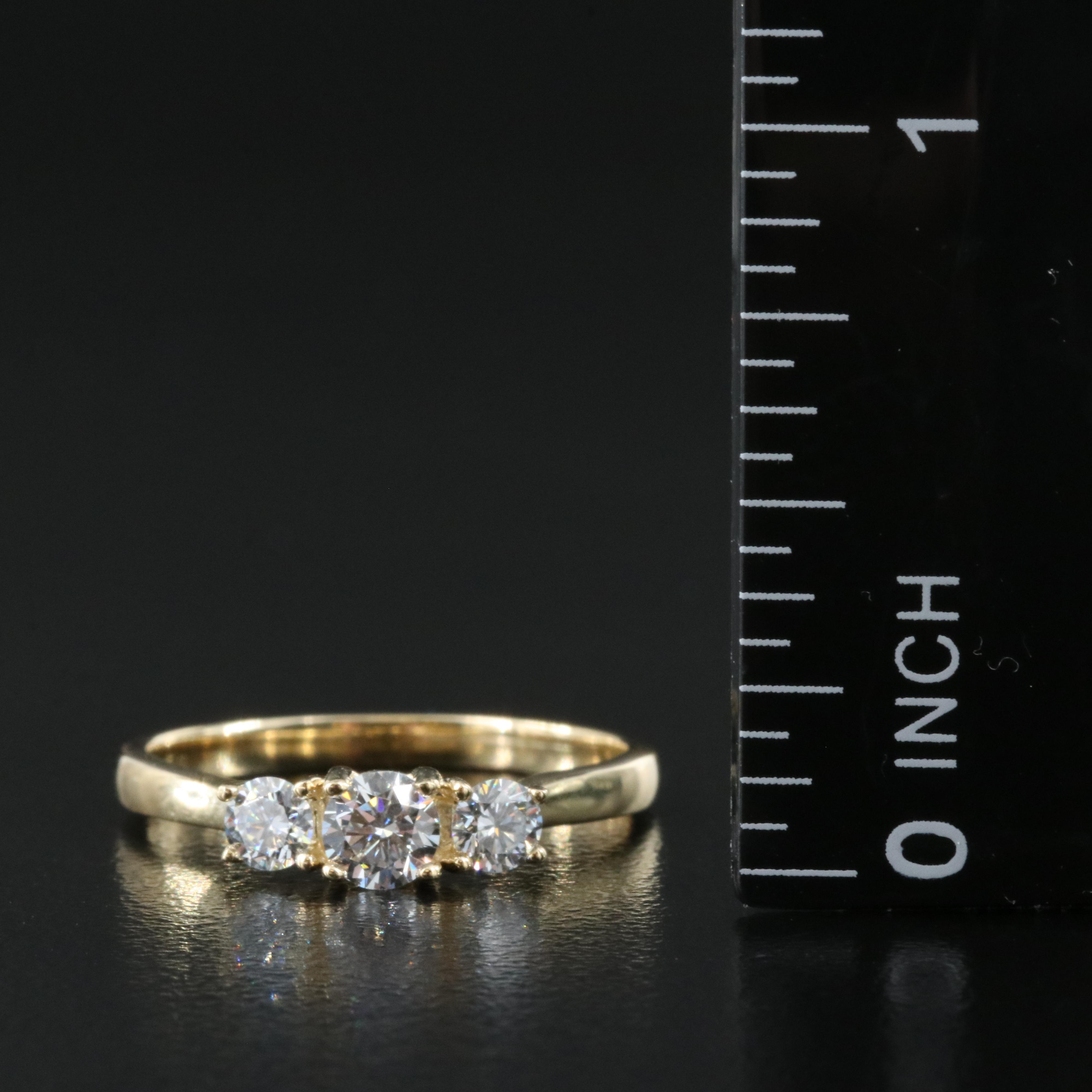 14K 0.47 CTW Lab Grown Diamond Ring with IGI Report
