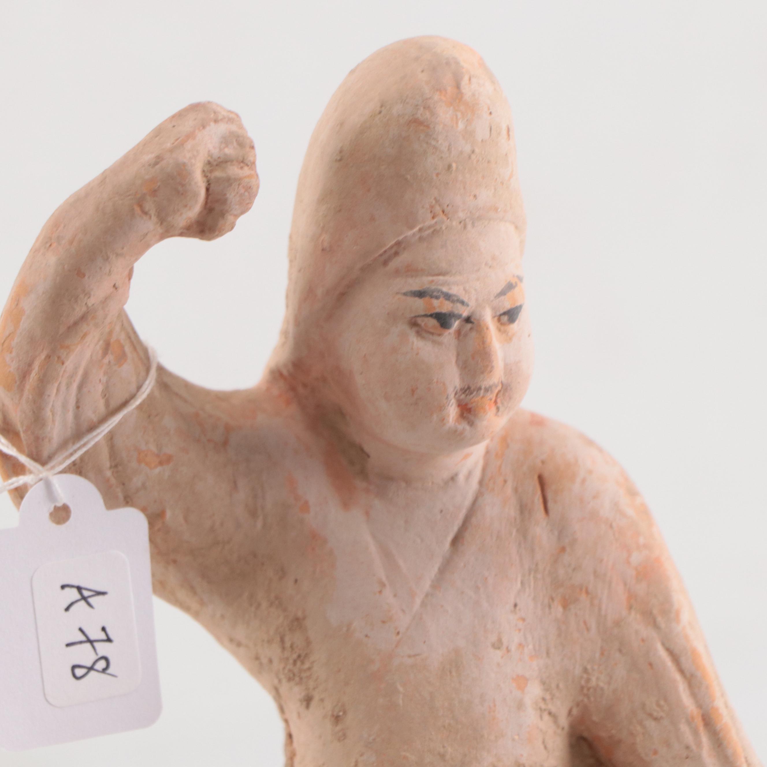 Chinese Ceramic Equestrian Figure, Tang Dynasty