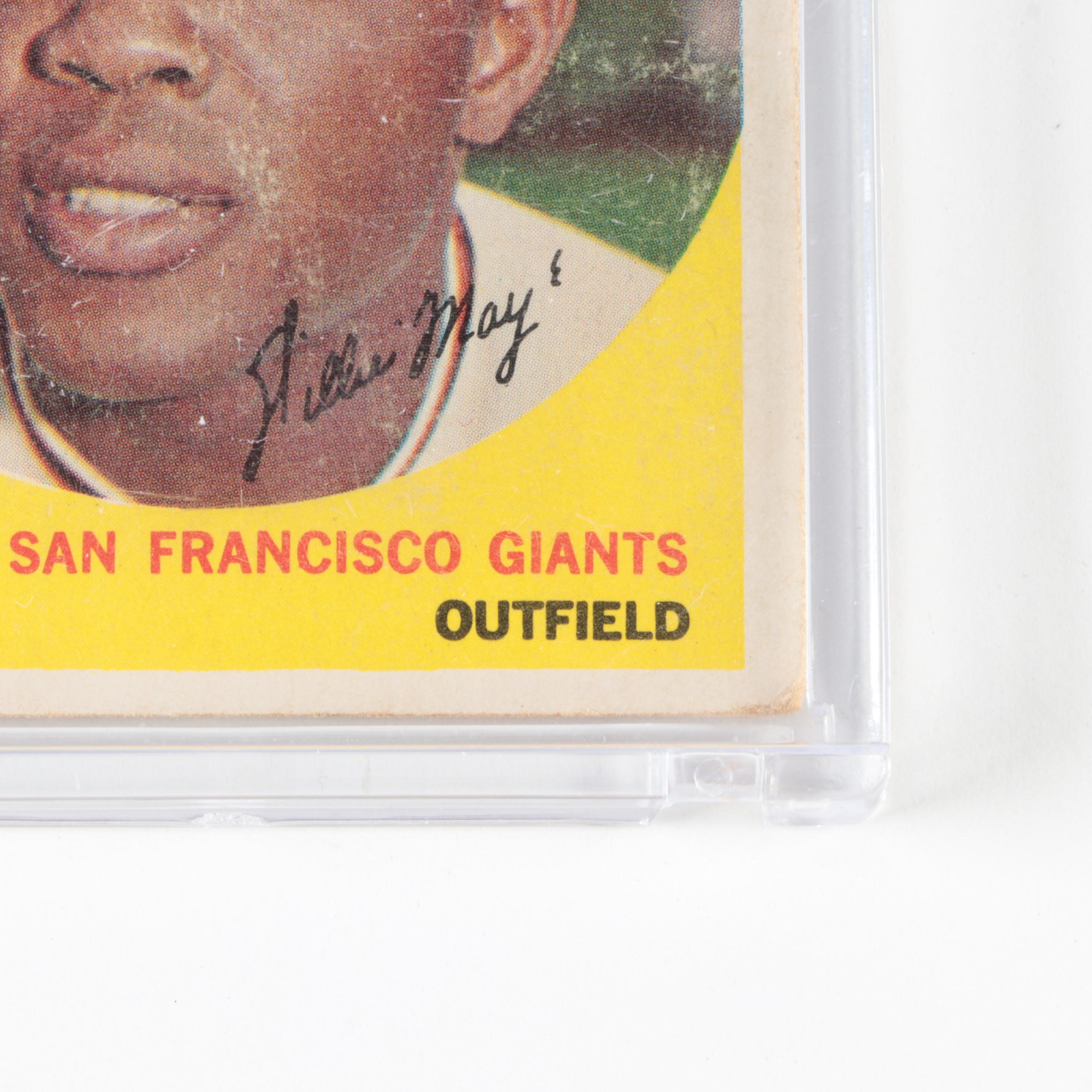 1958 and 1959 Topps Ted Williams and Willie Mays Baseball Cards