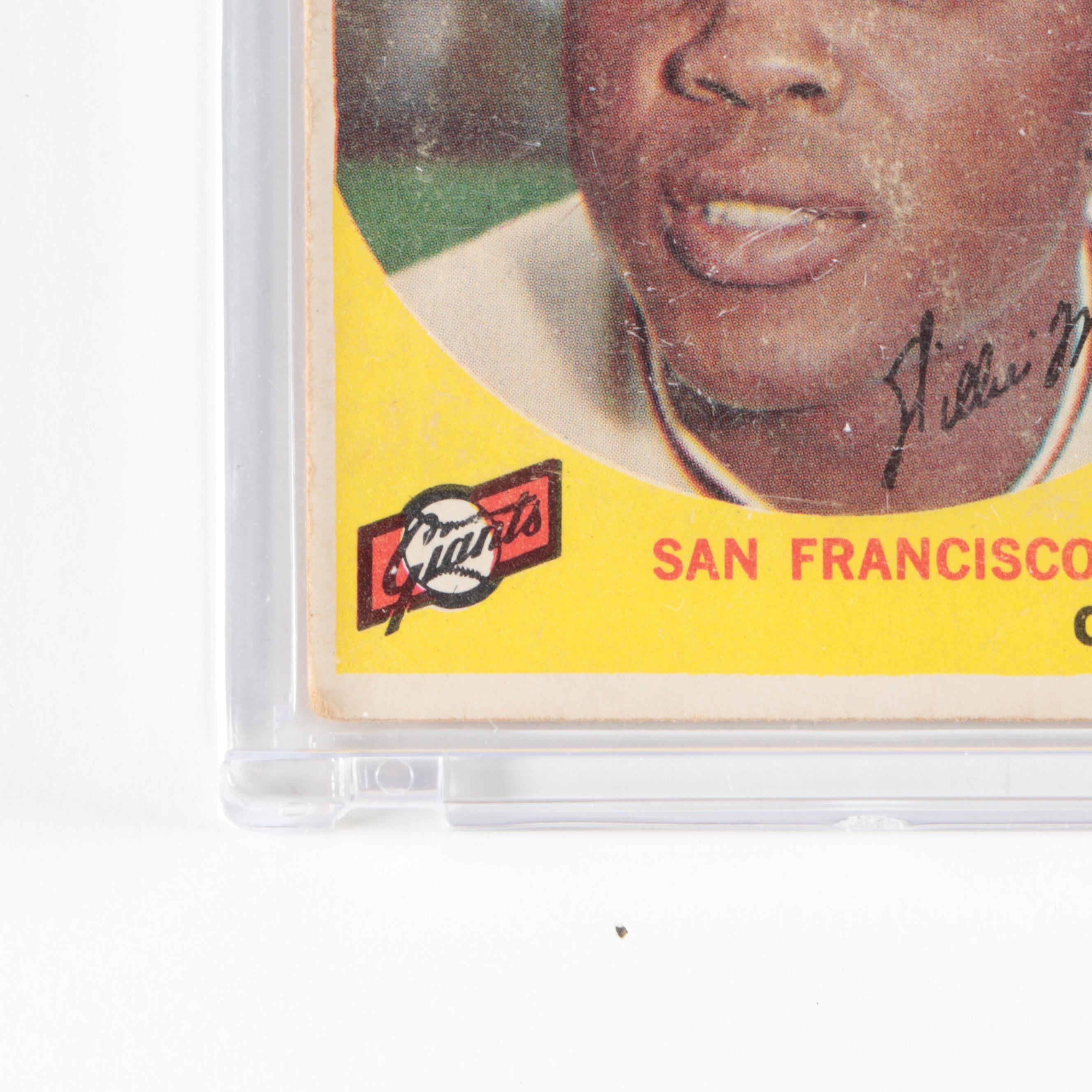 1958 and 1959 Topps Ted Williams and Willie Mays Baseball Cards