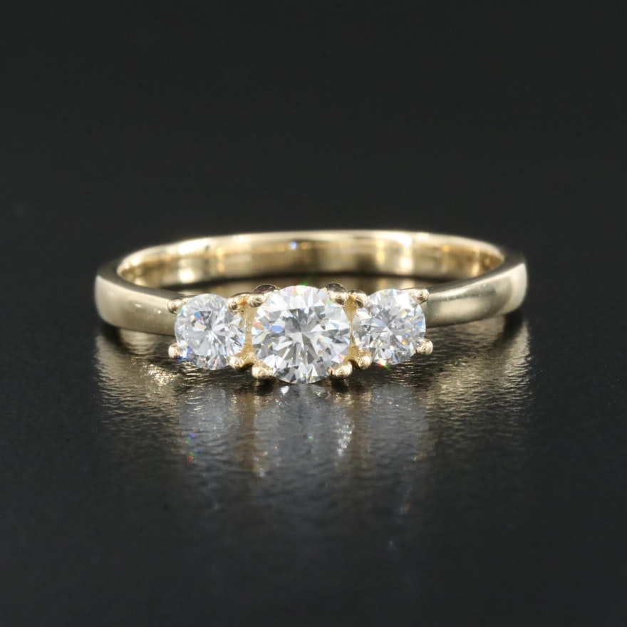 14K 0.53 CTW Lab Grown Diamond Ring with IGI Report