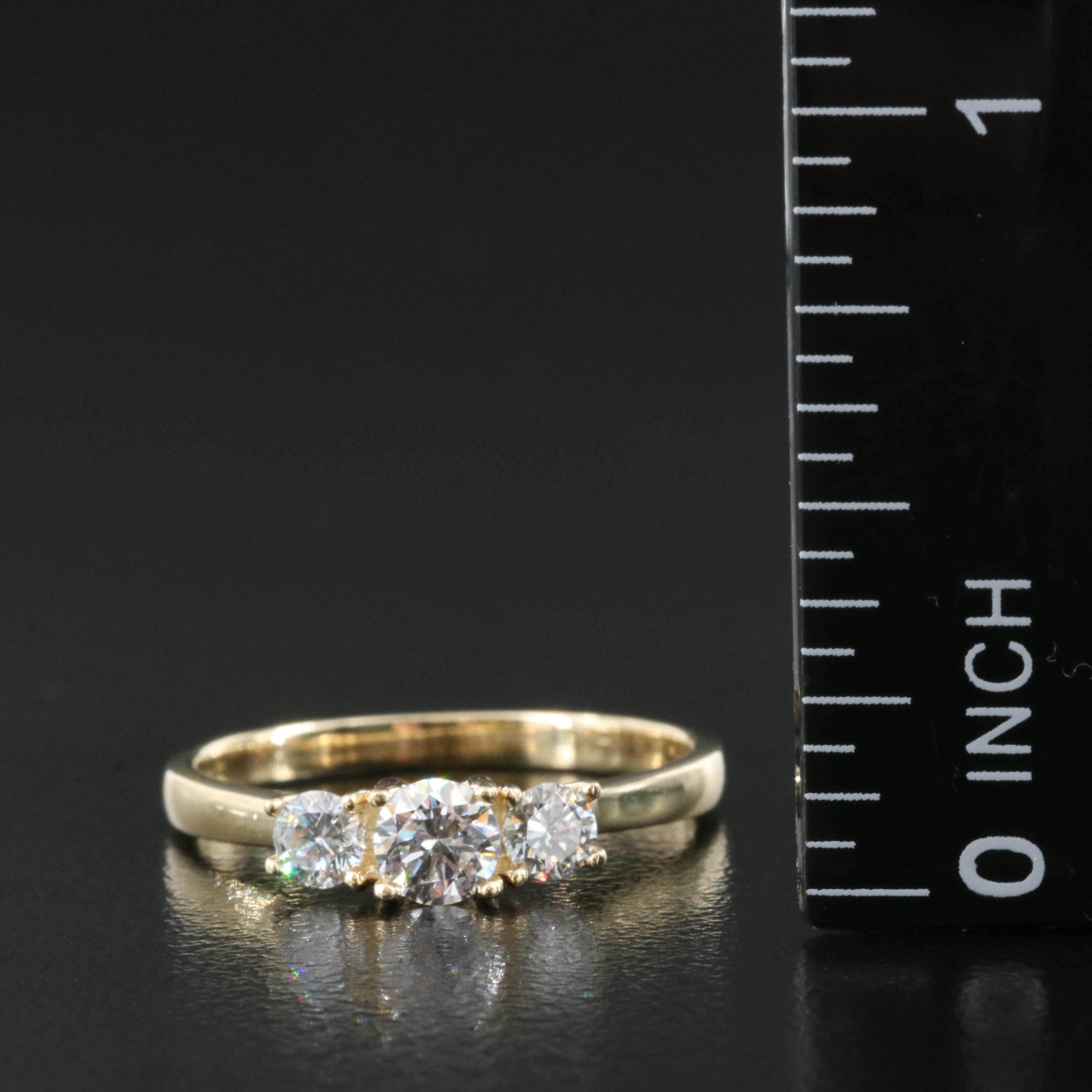14K 0.53 CTW Lab Grown Diamond Ring with IGI Report