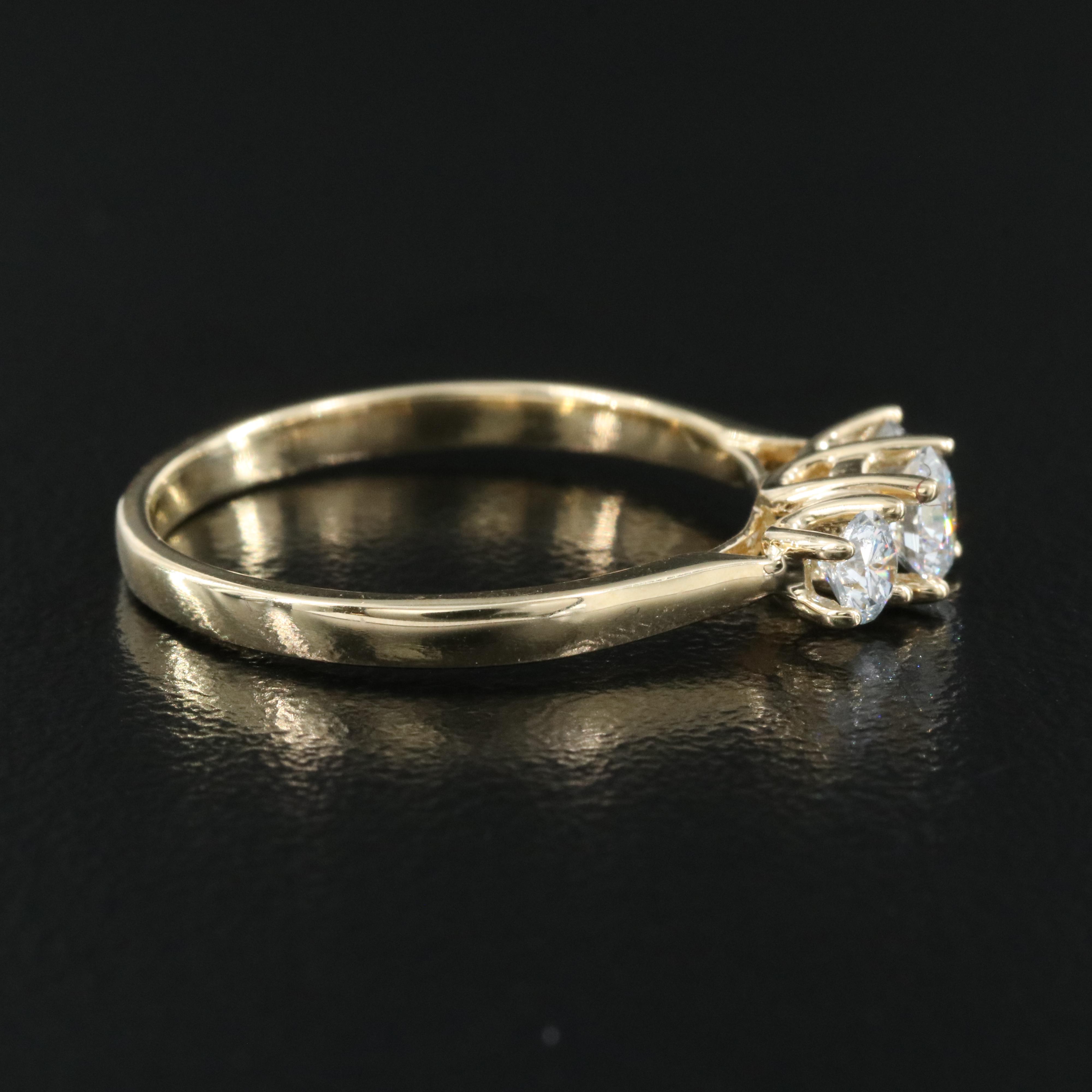 14K 0.53 CTW Lab Grown Diamond Ring with IGI Report