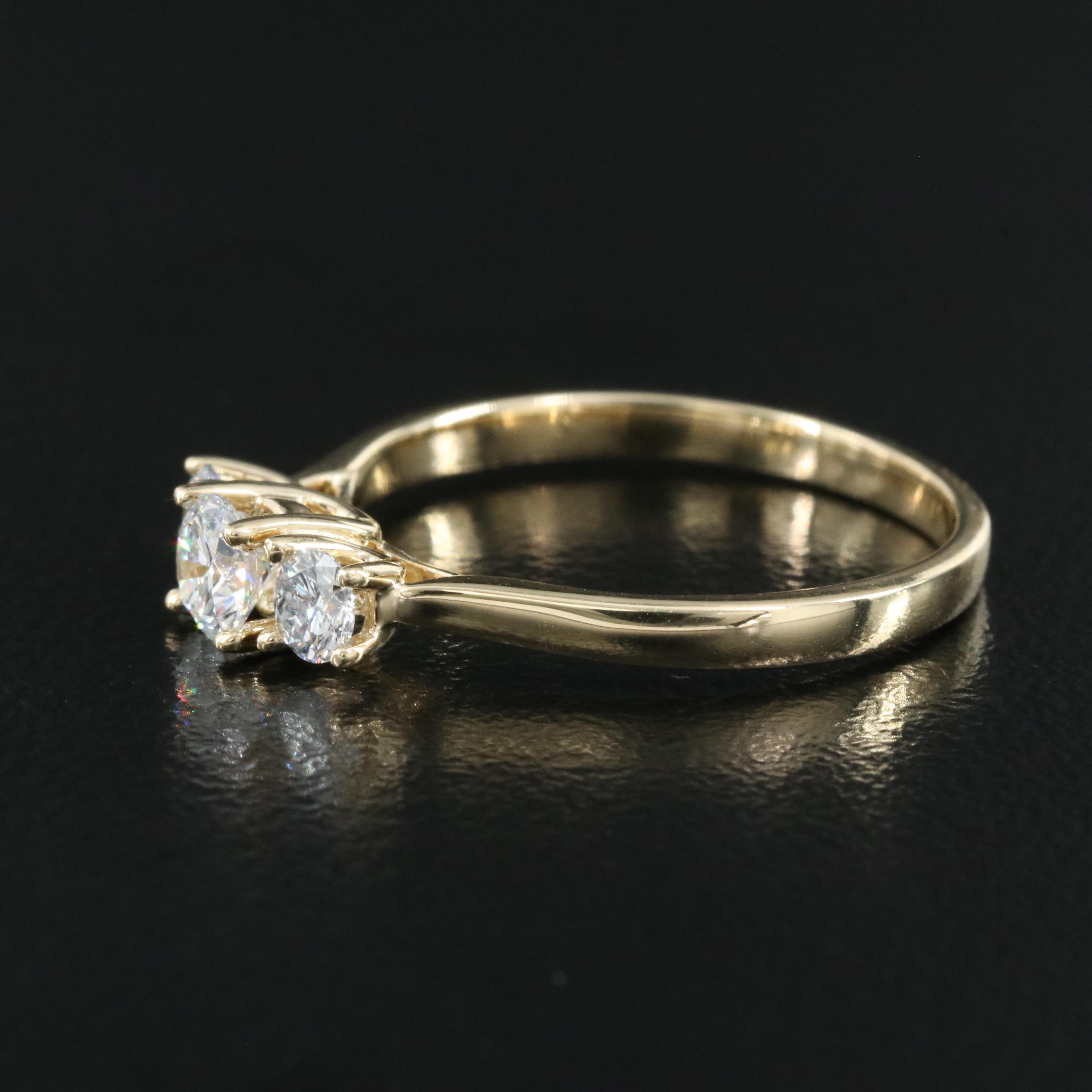 14K 0.53 CTW Lab Grown Diamond Ring with IGI Report
