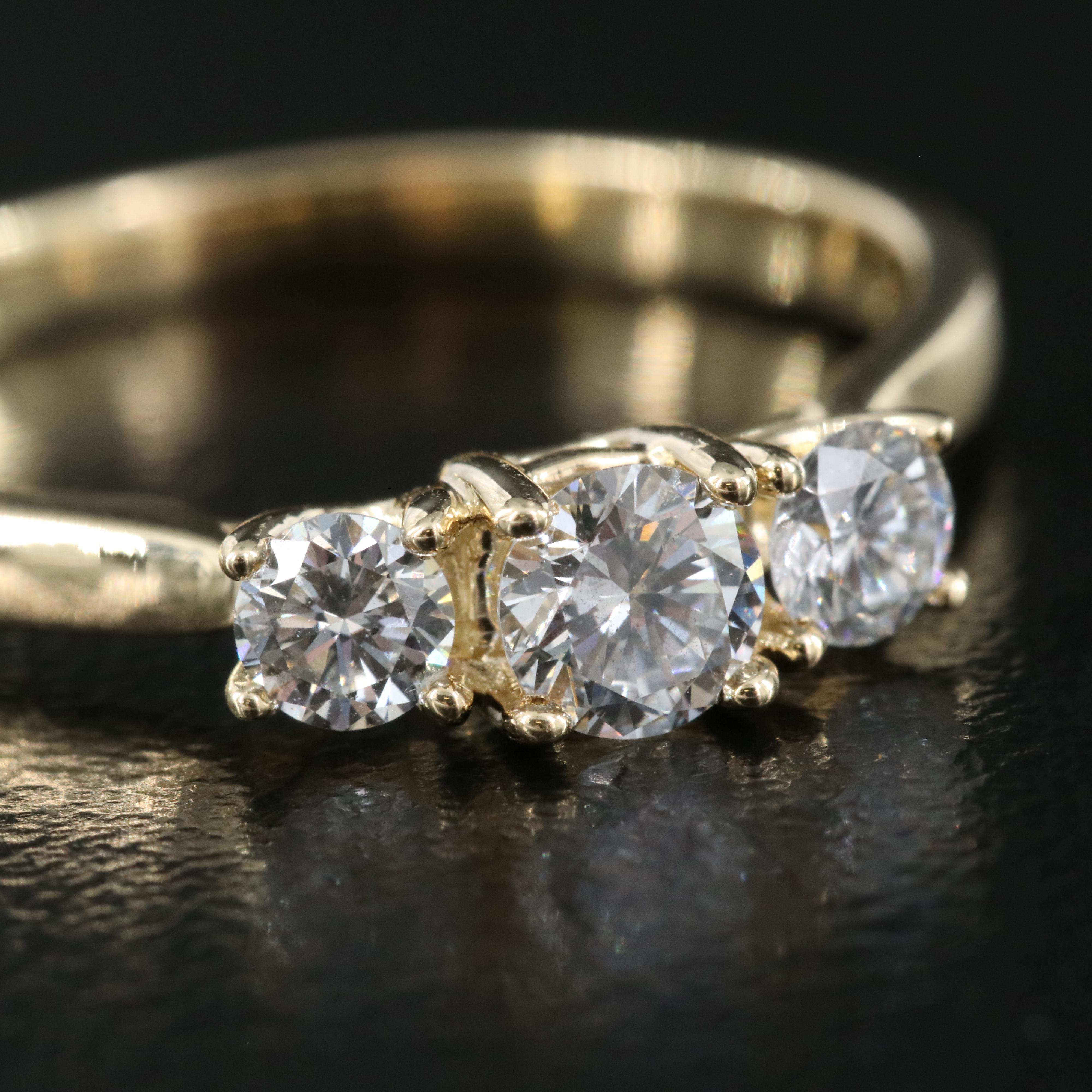 14K 0.47 CTW Lab Grown Diamond Ring with IGI Report