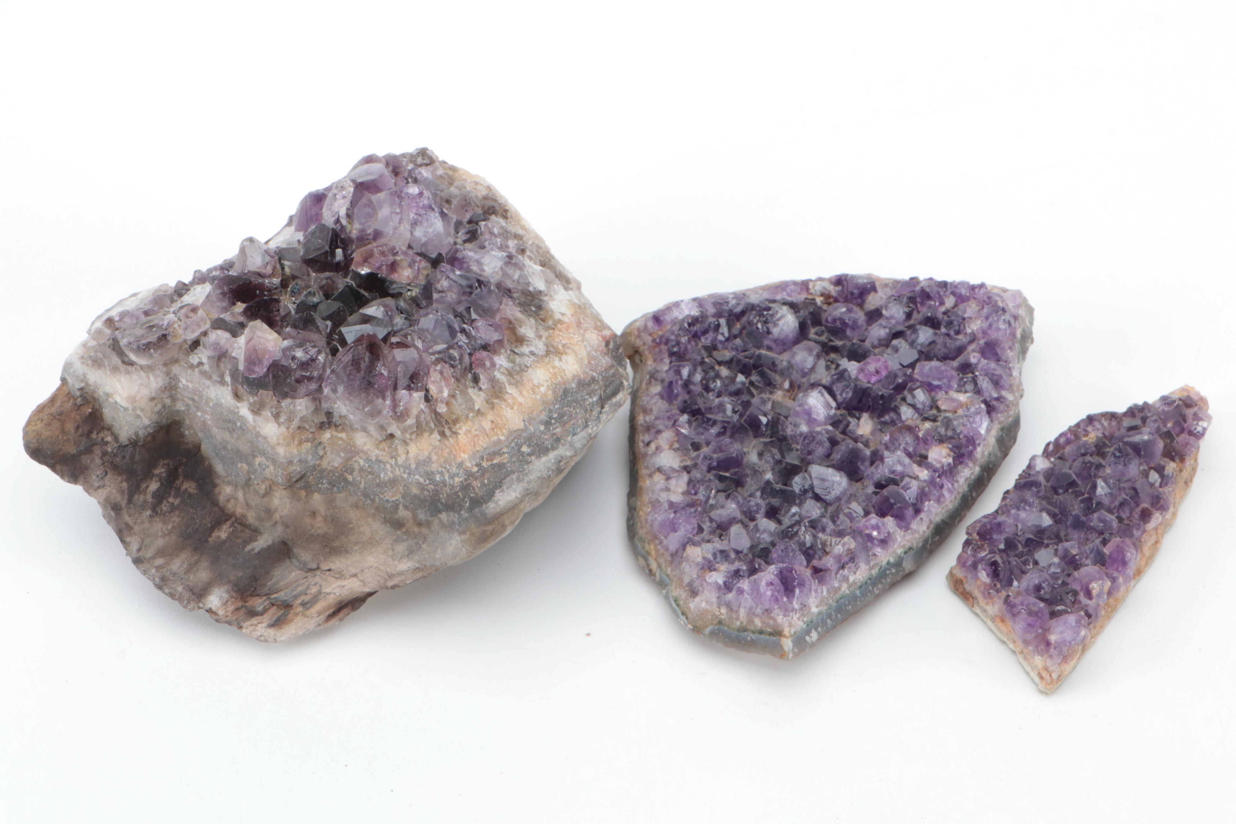Rough Amethyst Cluster Specimens