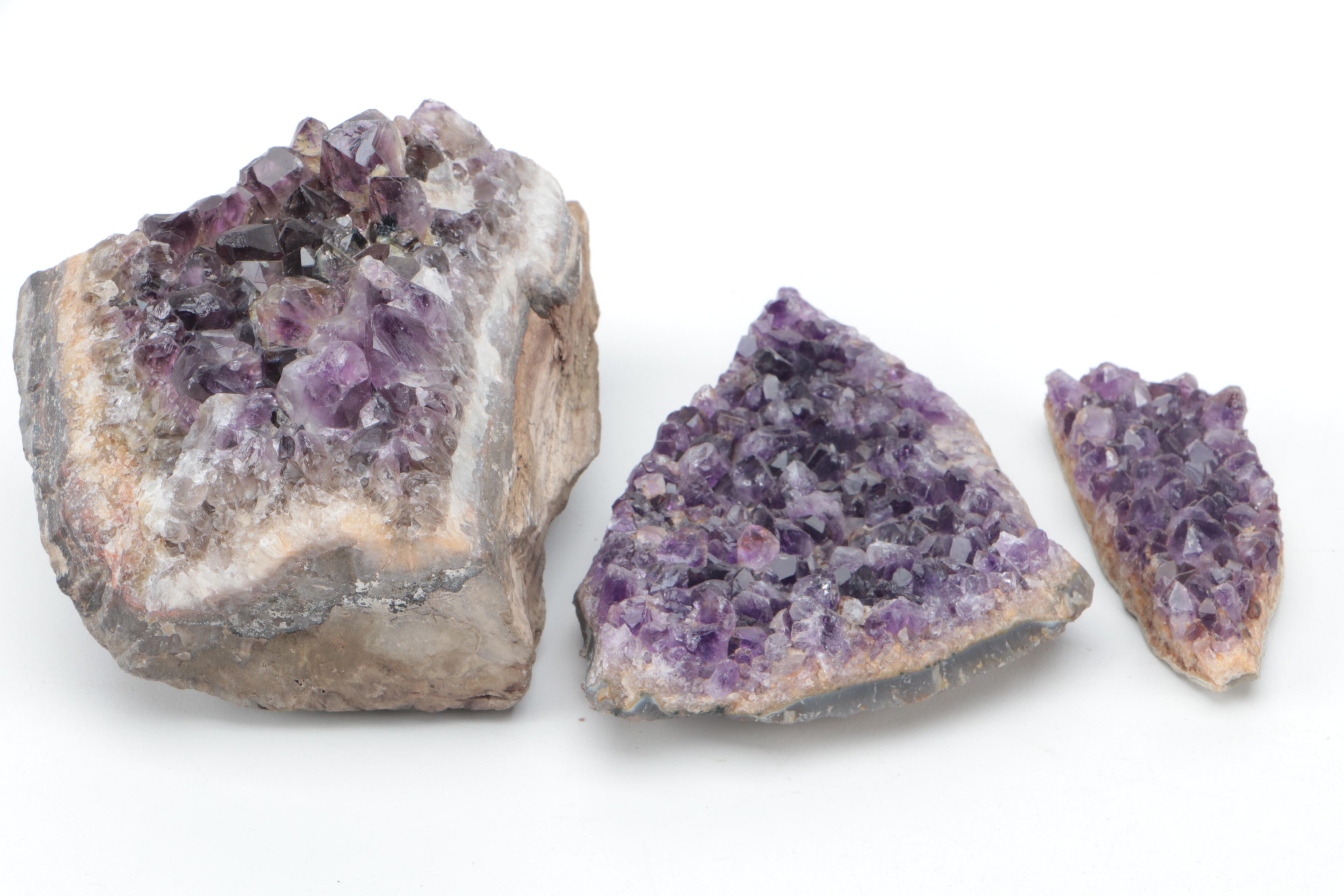Rough Amethyst Cluster Specimens