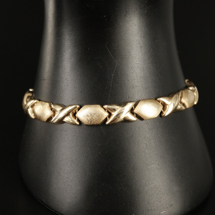 14K X Link Bracelet