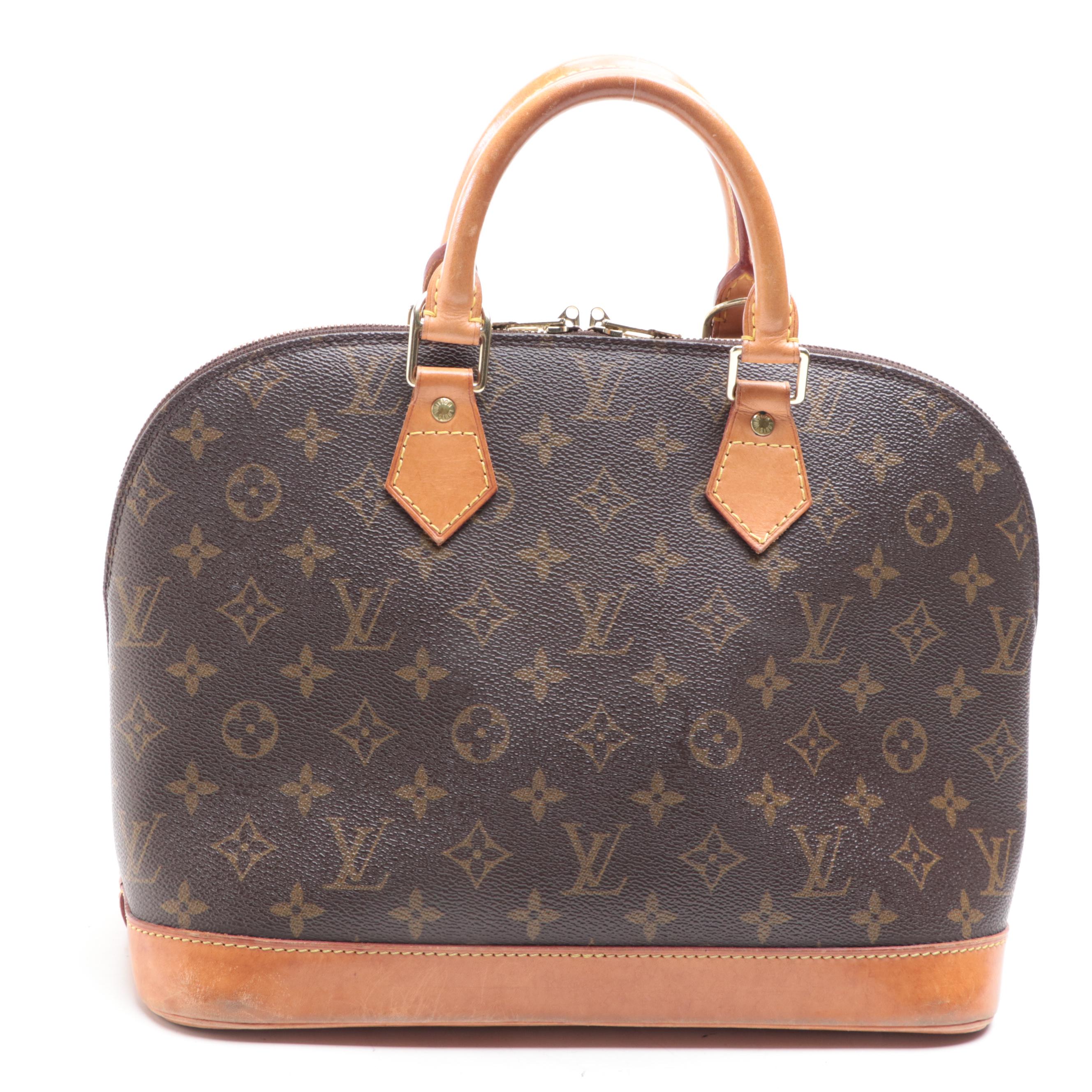 Louis Vuitton Alma PM Satchel in Monogram Canvas and Vachetta Leather