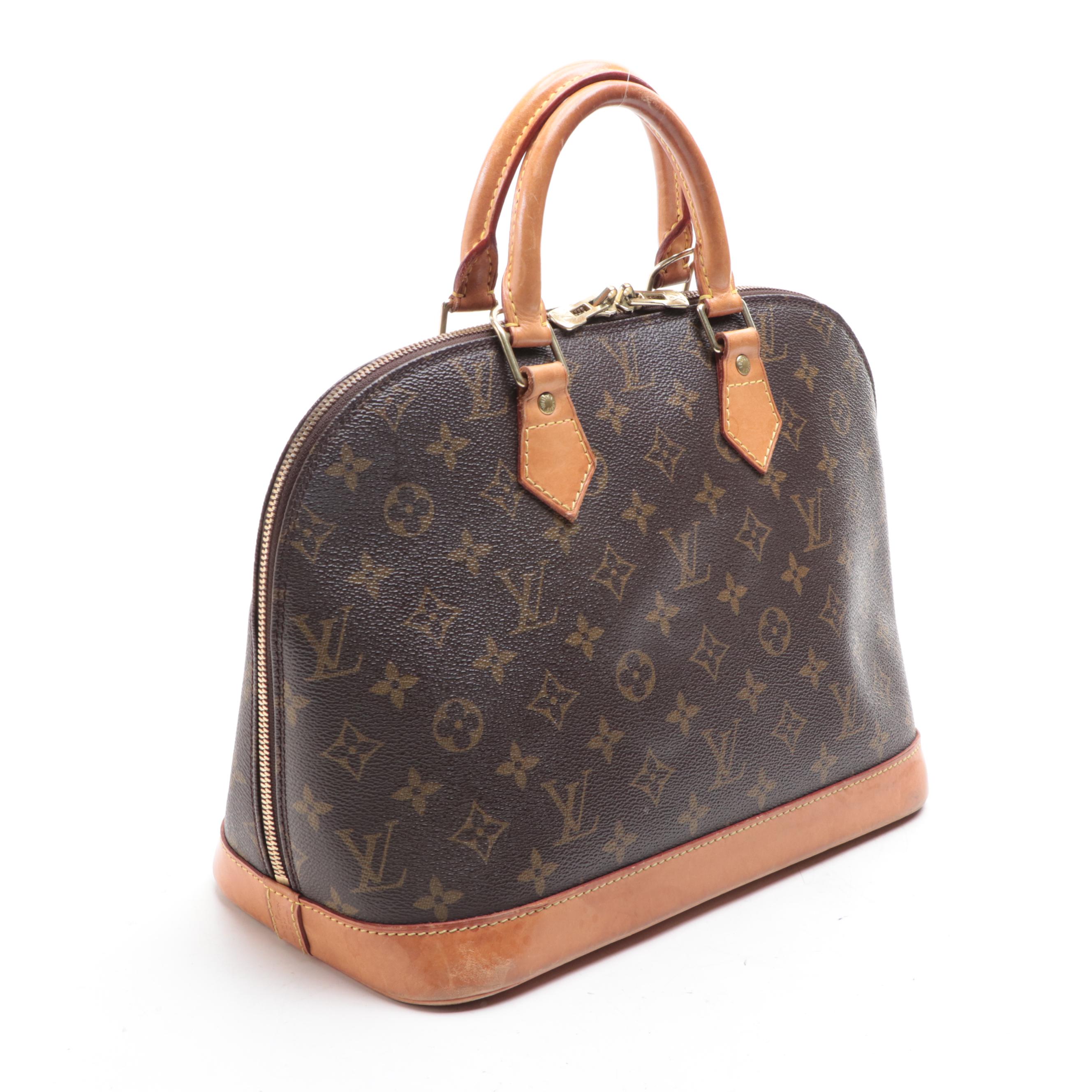 Louis Vuitton Alma PM Satchel in Monogram Canvas and Vachetta Leather