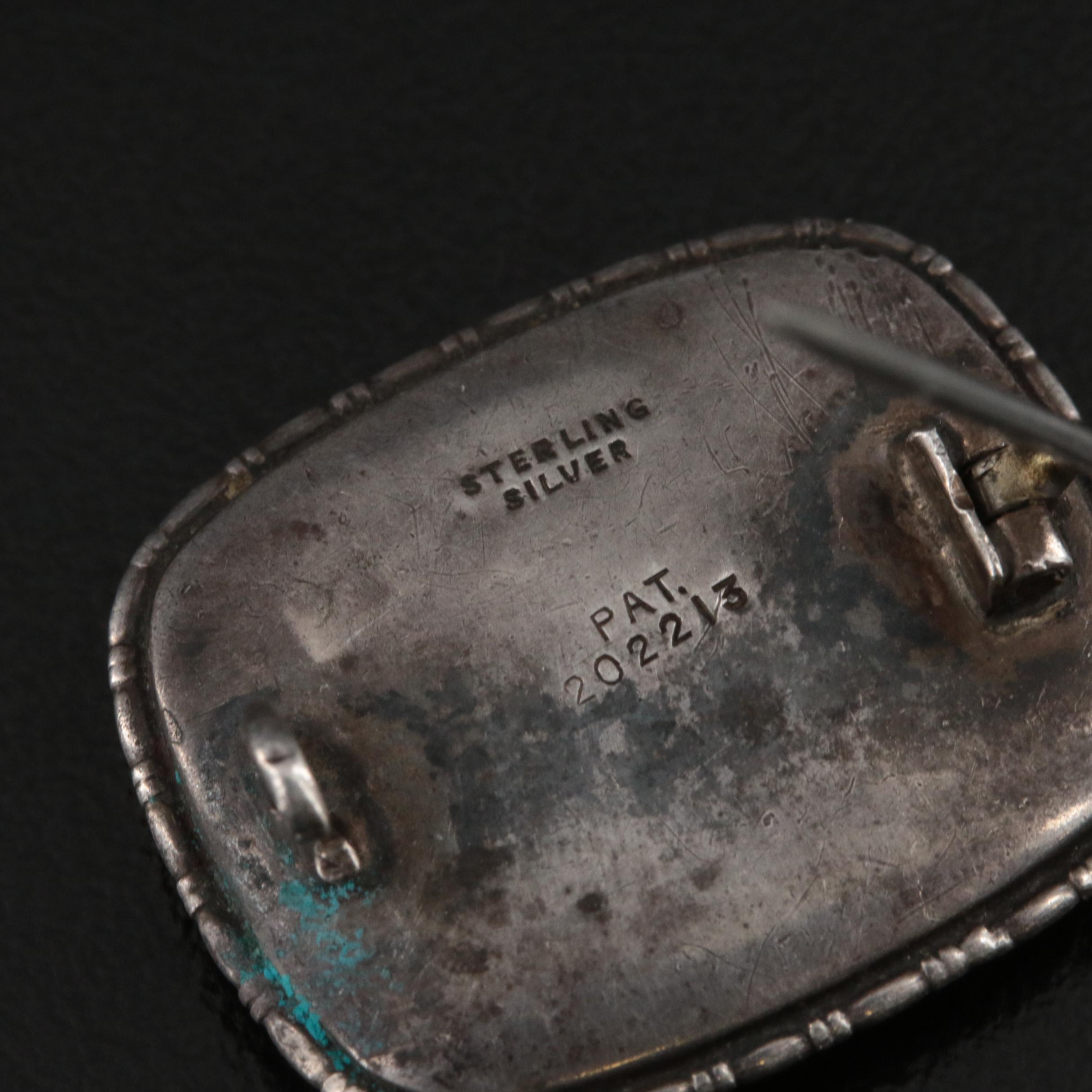 Vintage Morpho Butterfly Wing Jewelry Including Sterling