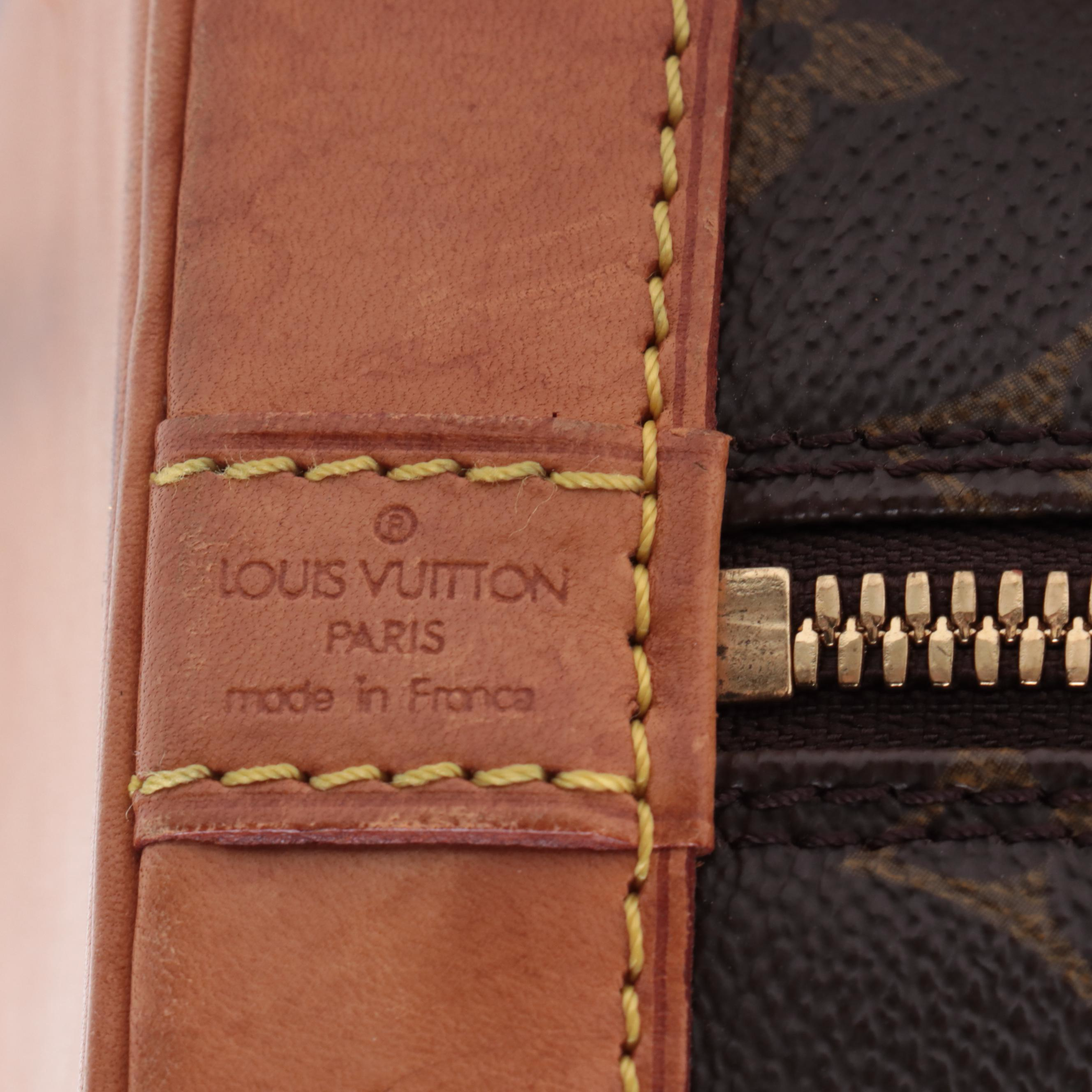 Louis Vuitton Alma PM Satchel in Monogram Canvas and Vachetta Leather