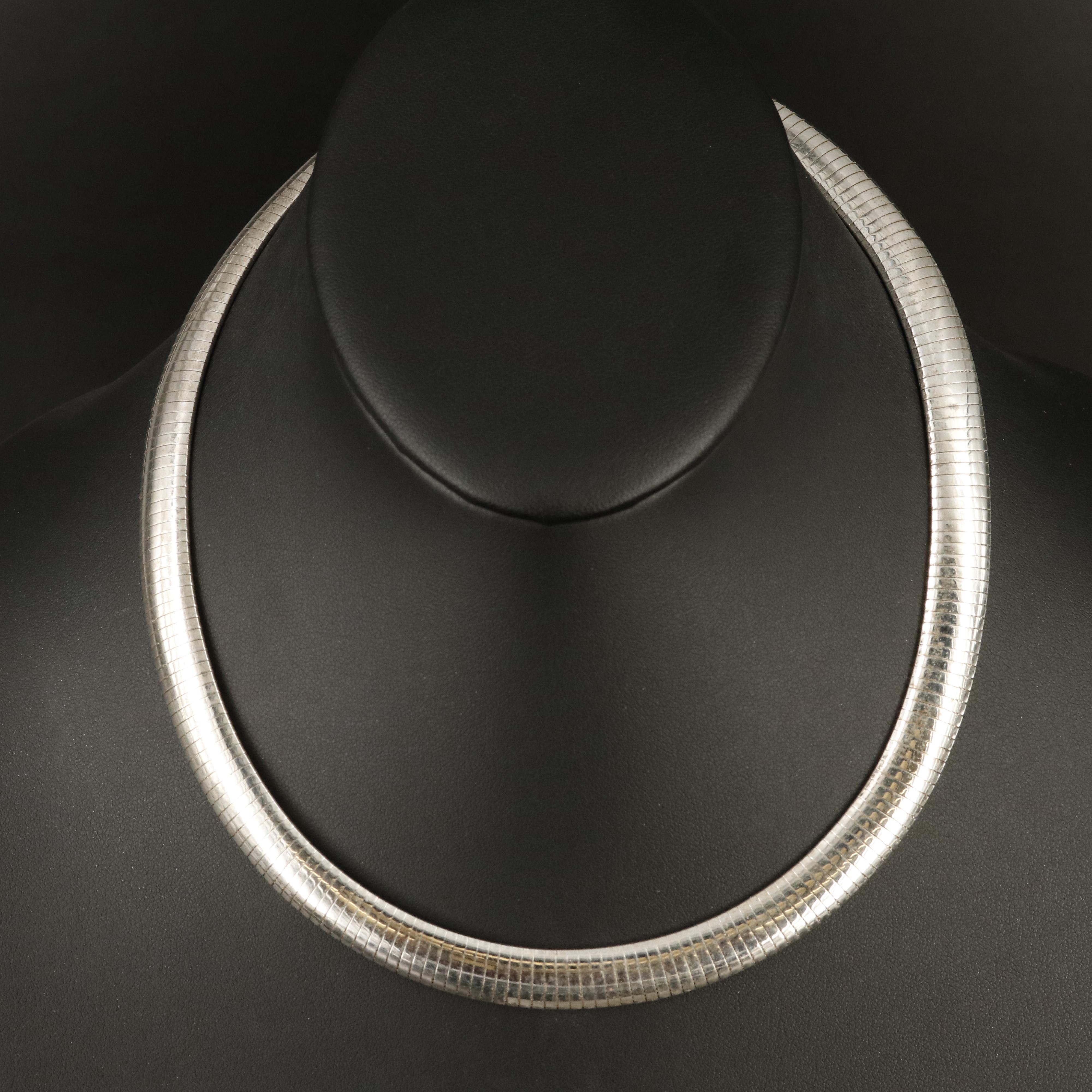 Italian Sterling Omega Chain Necklace