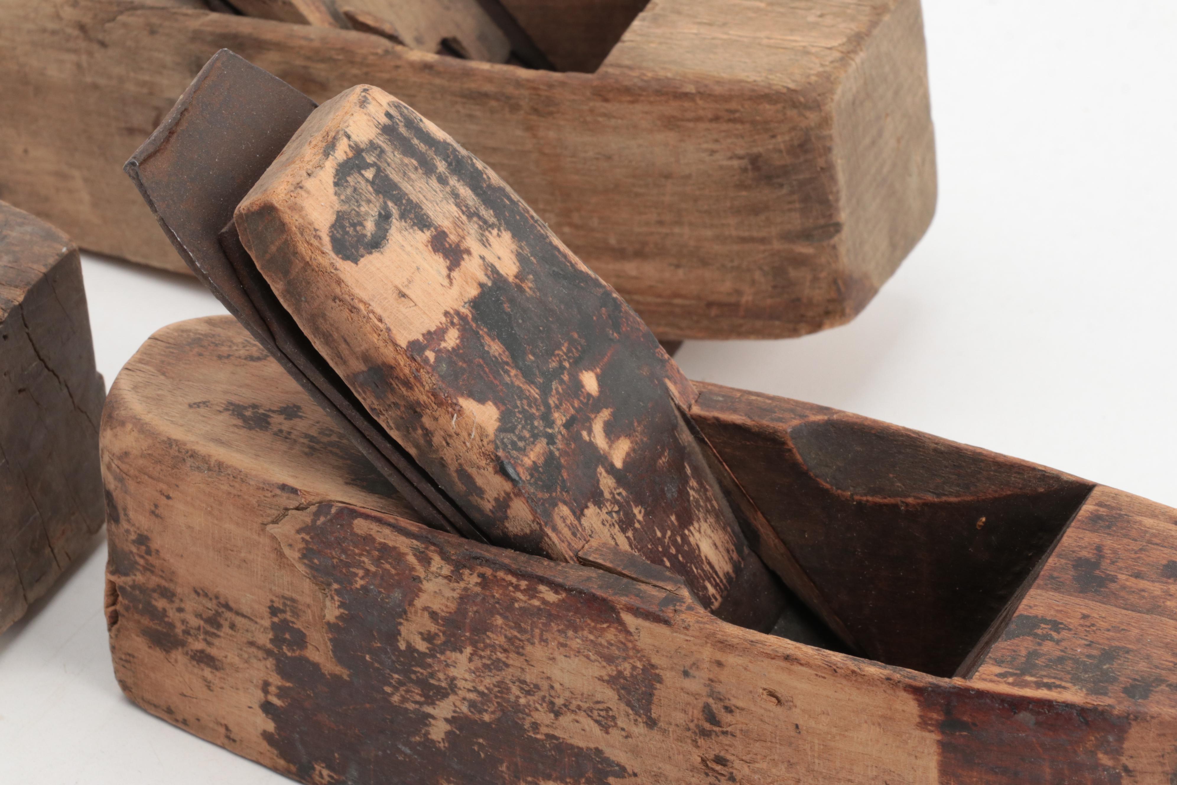 Carpenter Wooden Block Planes, 19th Century
