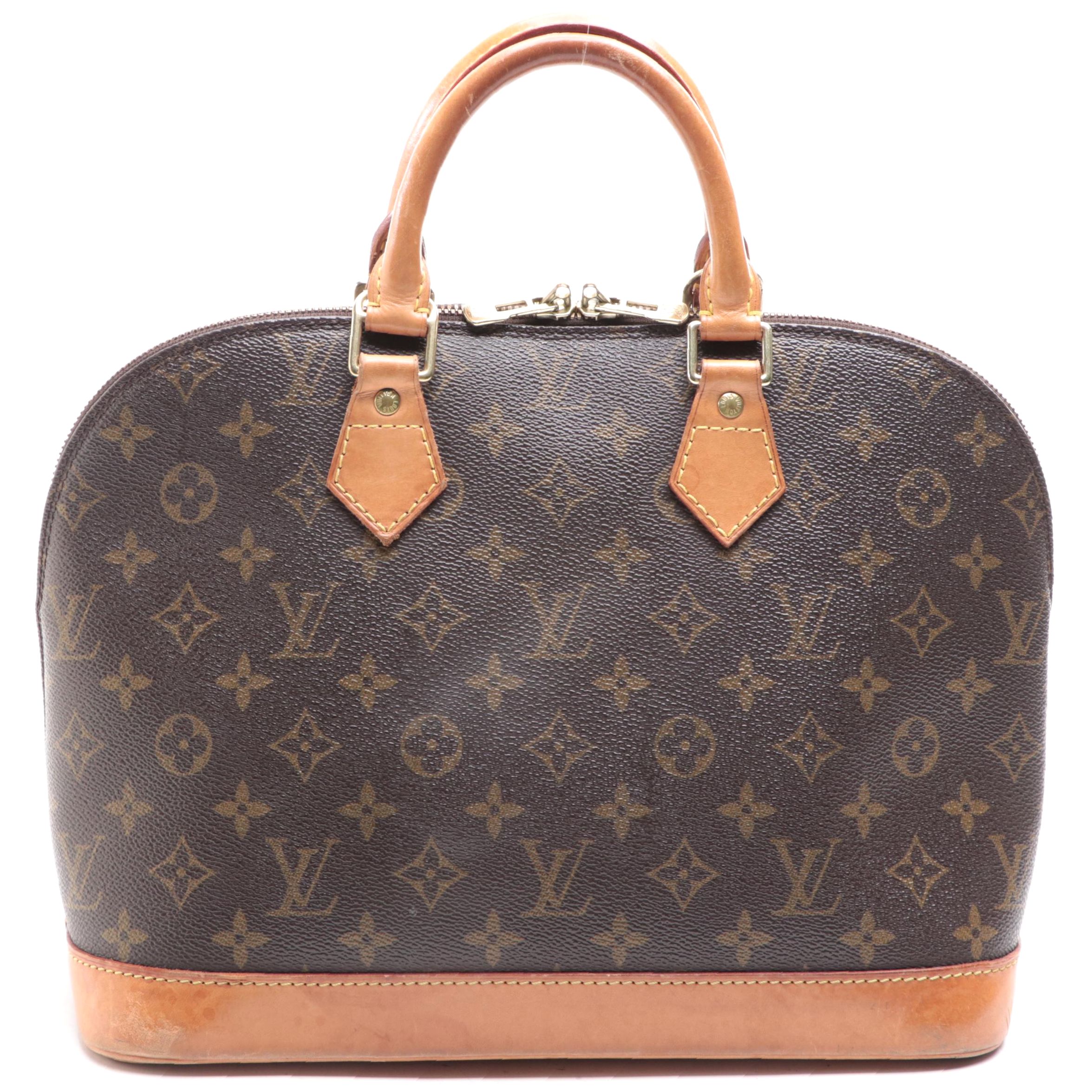 Louis Vuitton Alma PM Satchel in Monogram Canvas and Vachetta Leather
