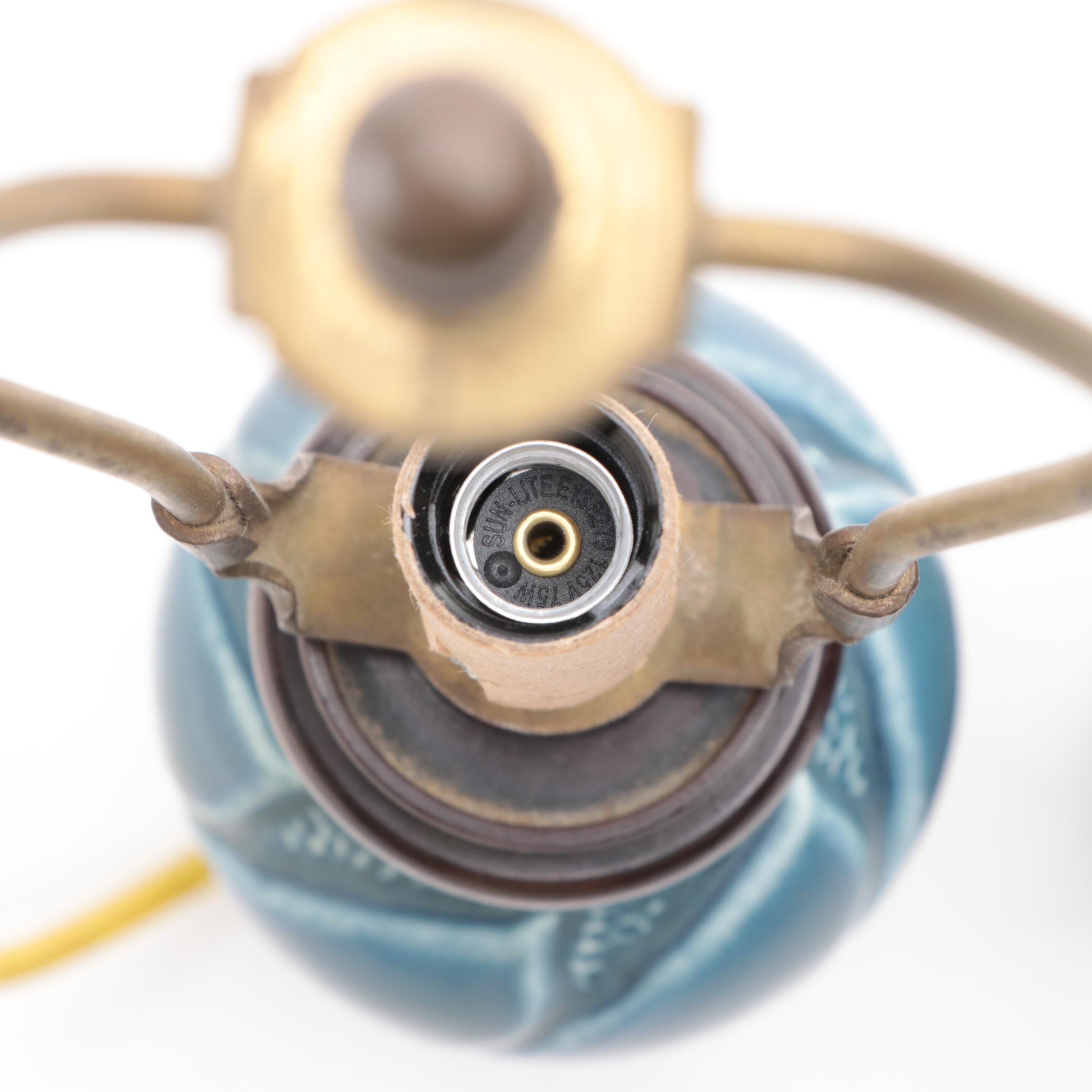 Rookwood Pottery Production Vase Boudoir Lamps, Early 20th Century