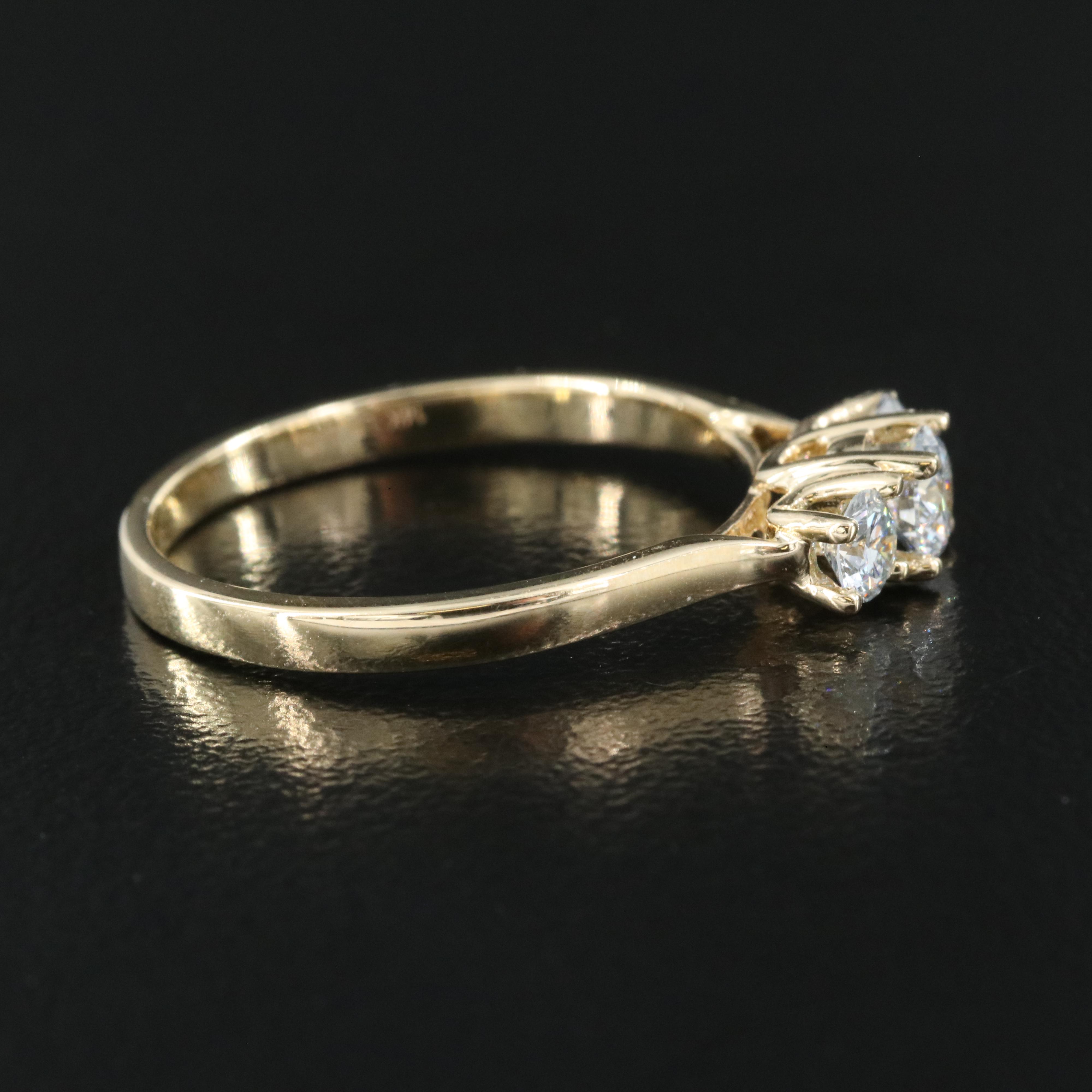 14K 0.53 CTW Lab Grown Diamond Ring with IGI Report