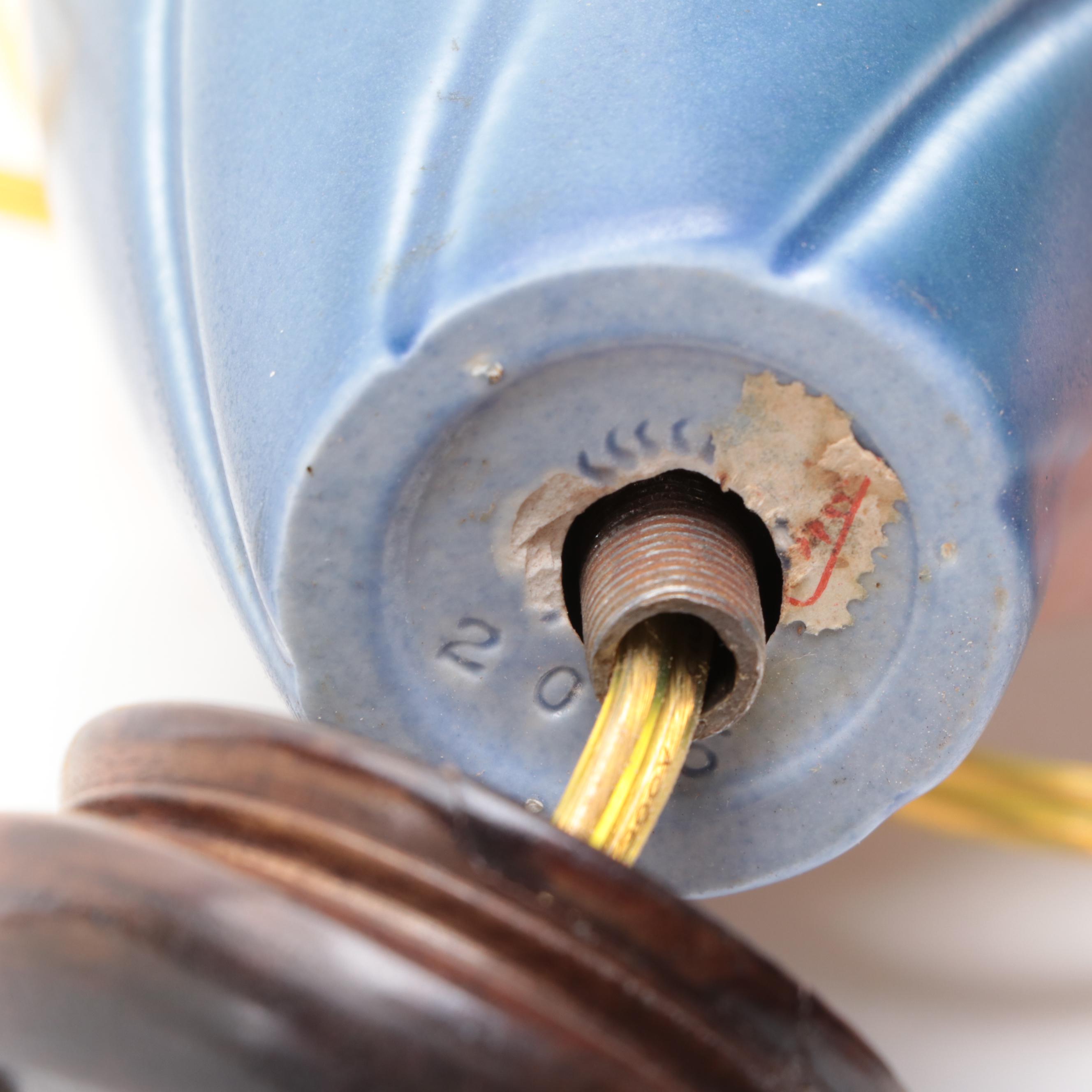 Rookwood Pottery Production Vase Boudoir Lamps, Early 20th Century