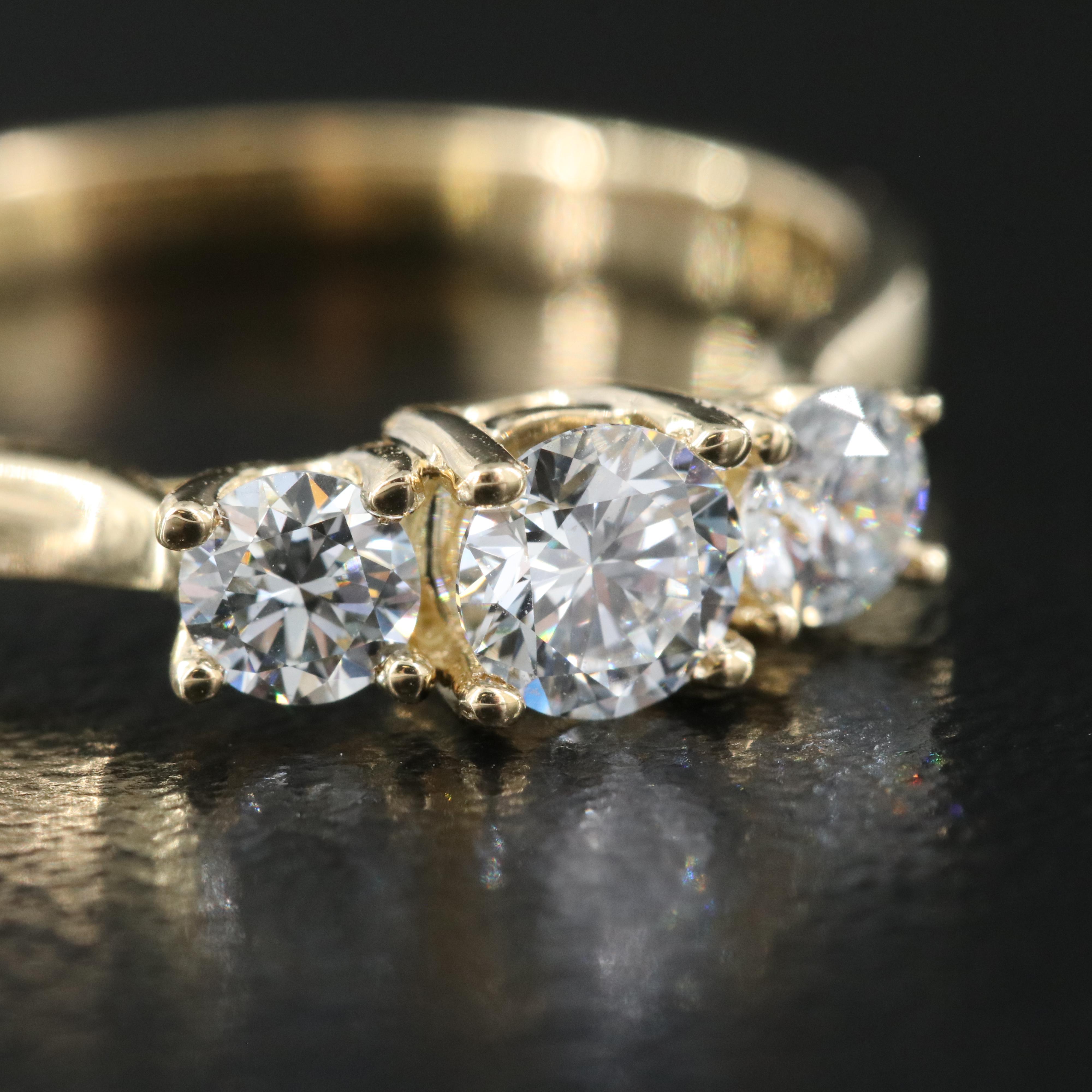 14K 0.53 CTW Lab Grown Diamond Ring with IGI Report