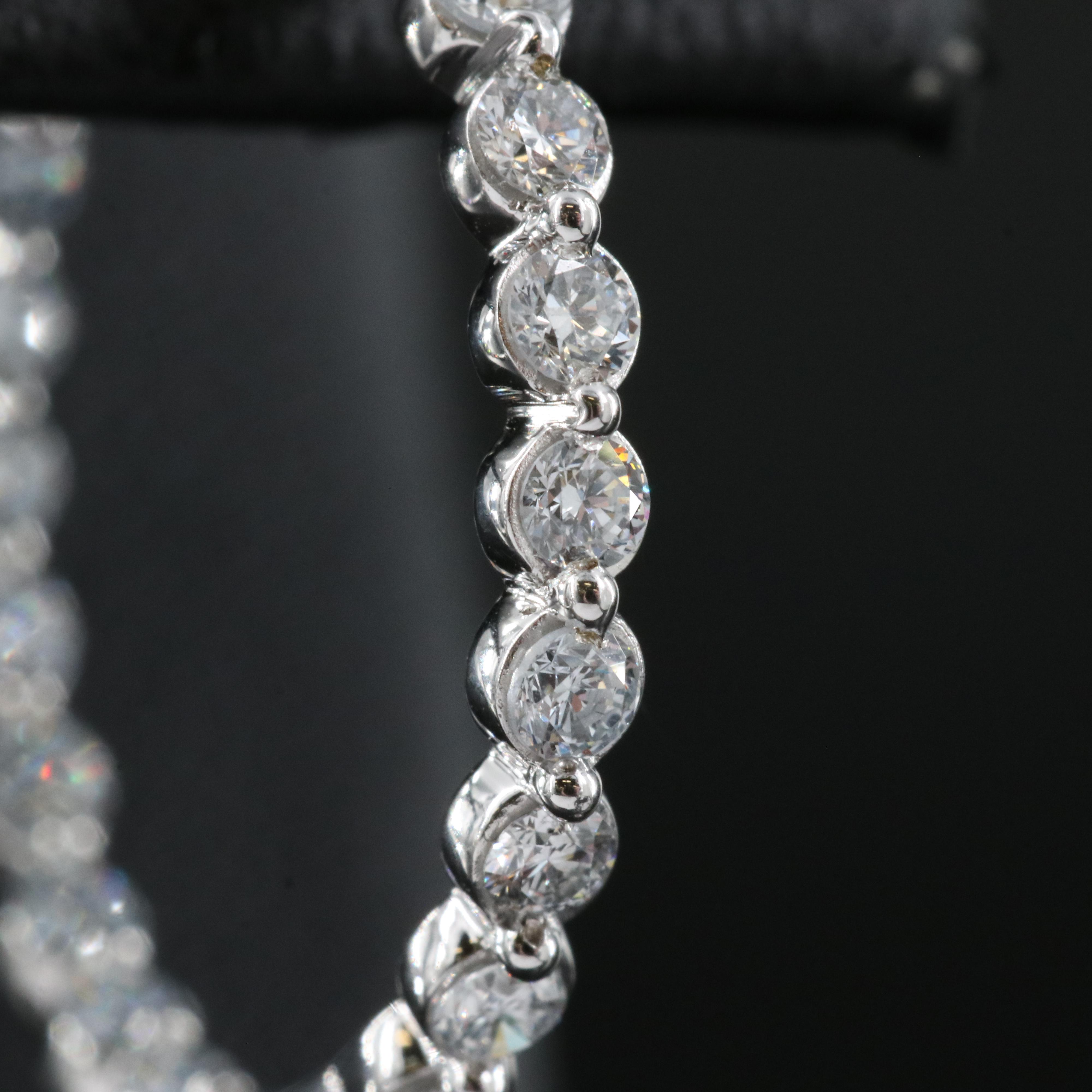 14K 1.00 CTW Lab Grown Diamond Inside-Out Hoop Earrings with IGI Report