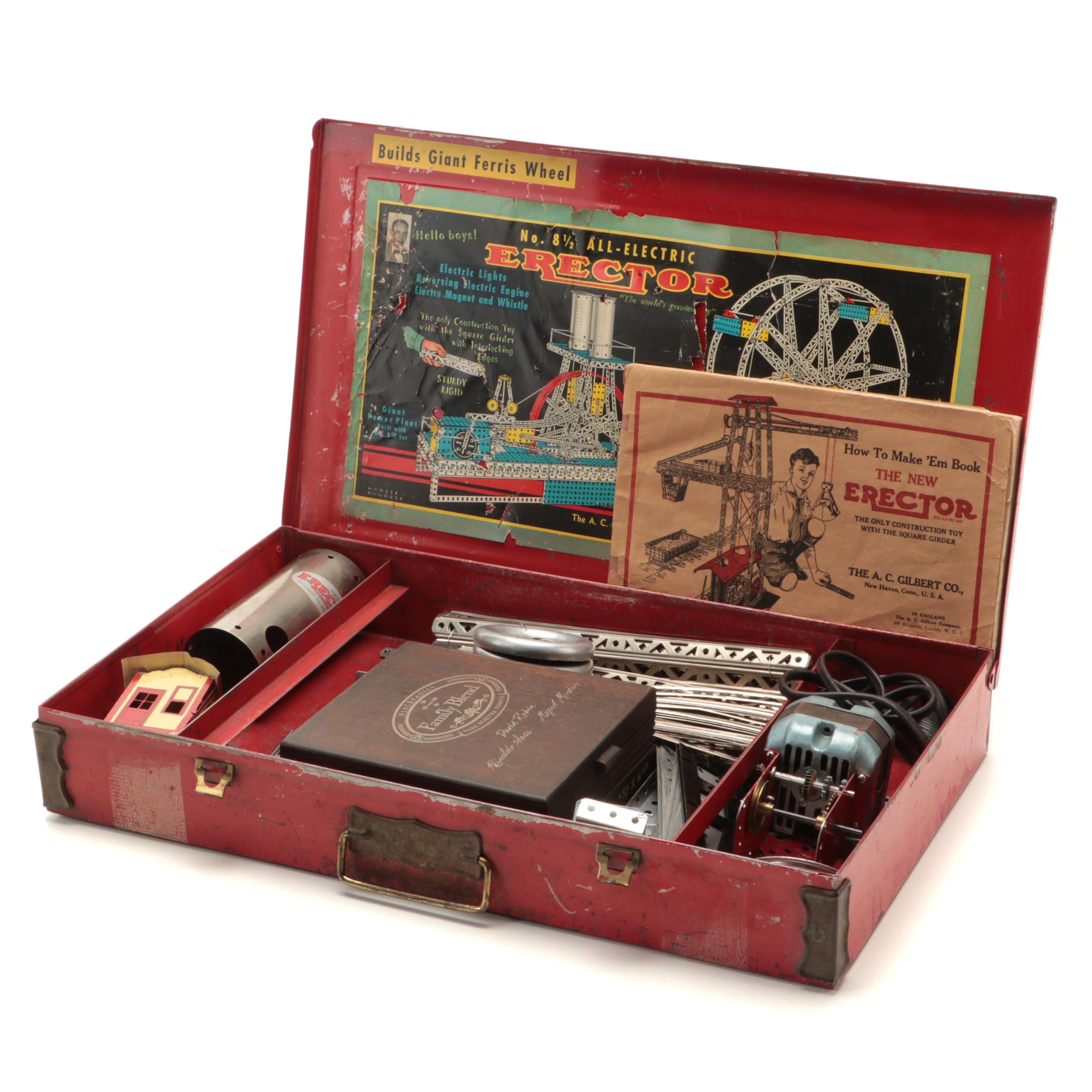 A.C. Gilbert Electric No. 8 ½ Erector Set, 1938