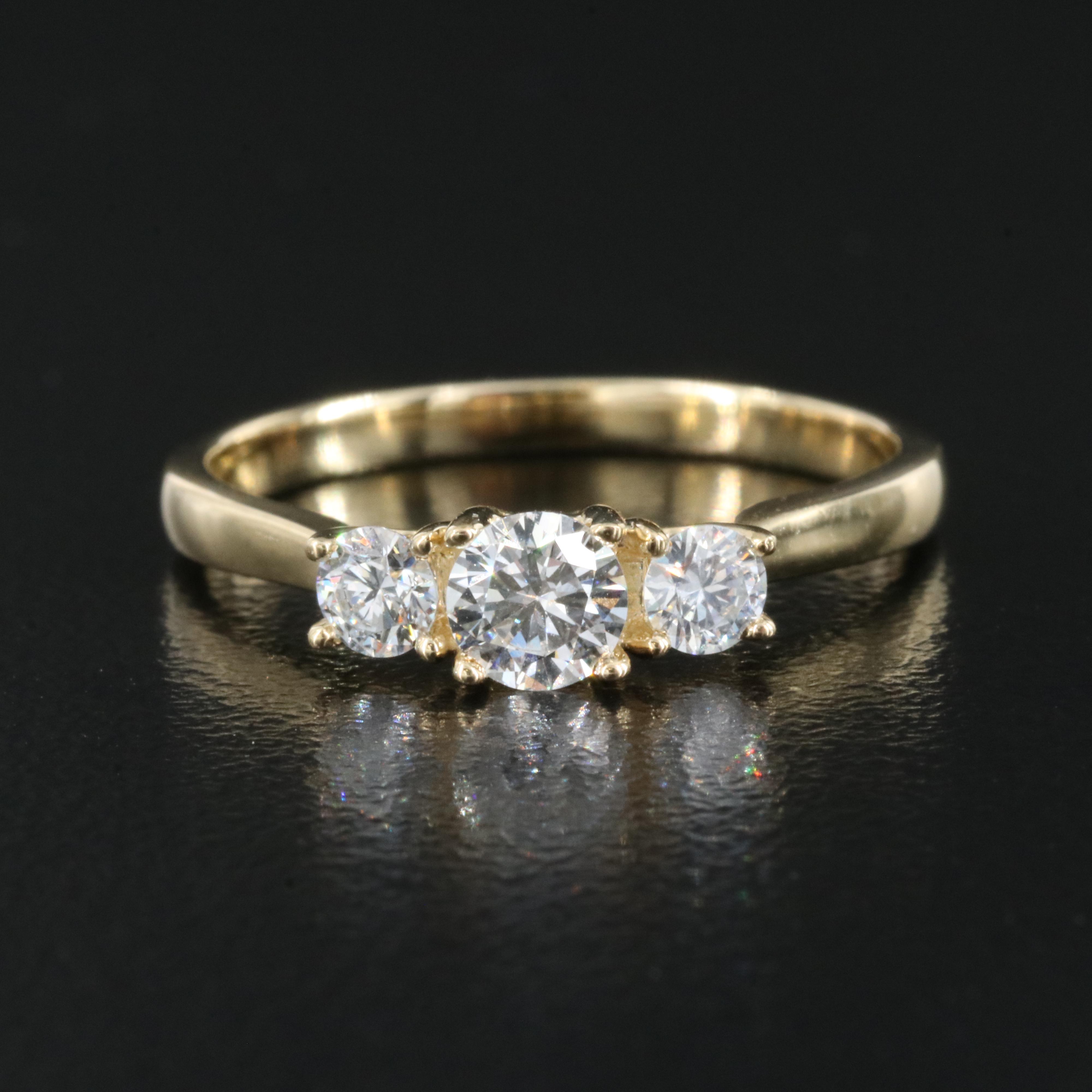 14K 0.53 CTW Lab Grown Diamond with IGI Report