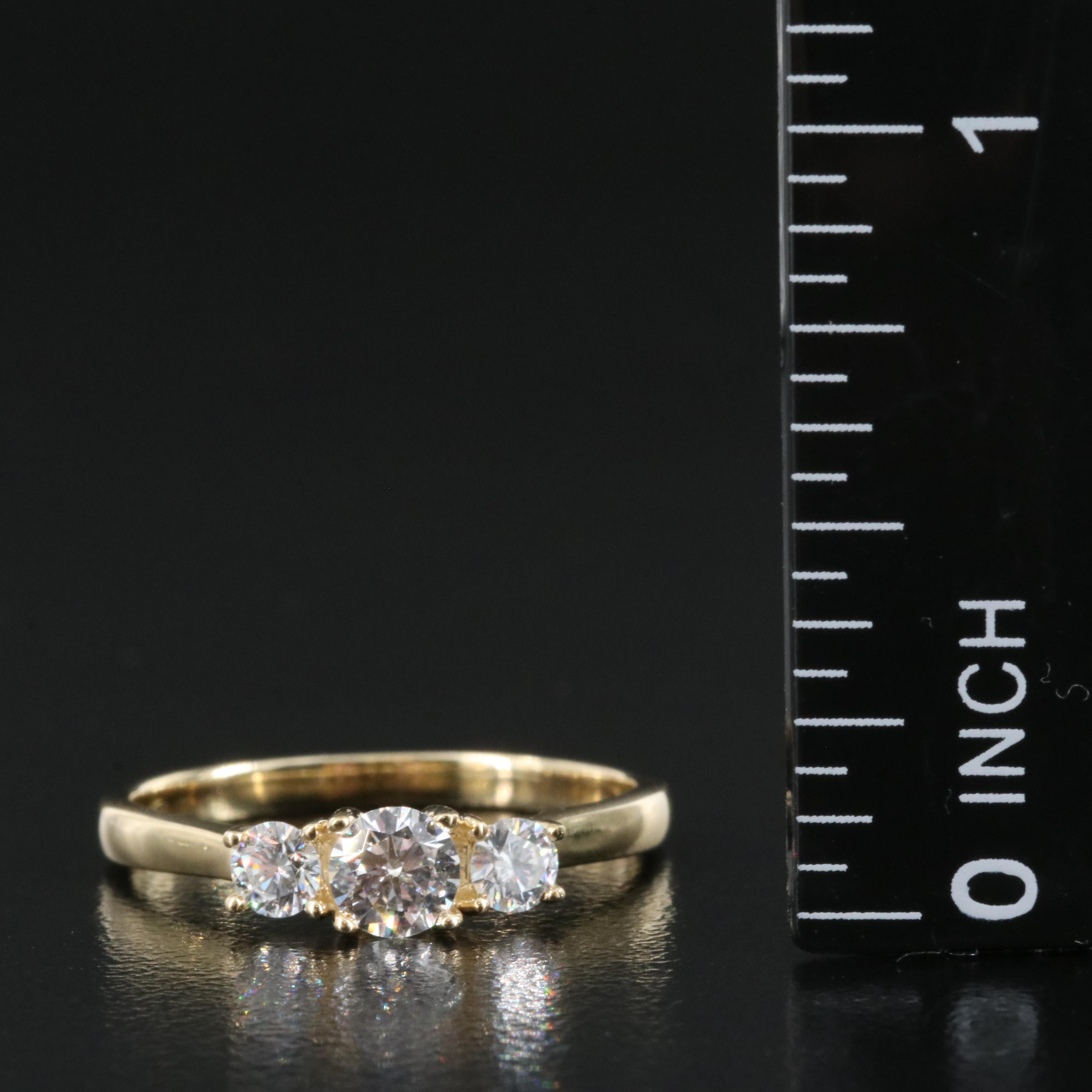 14K 0.53 CTW Lab Grown Diamond with IGI Report