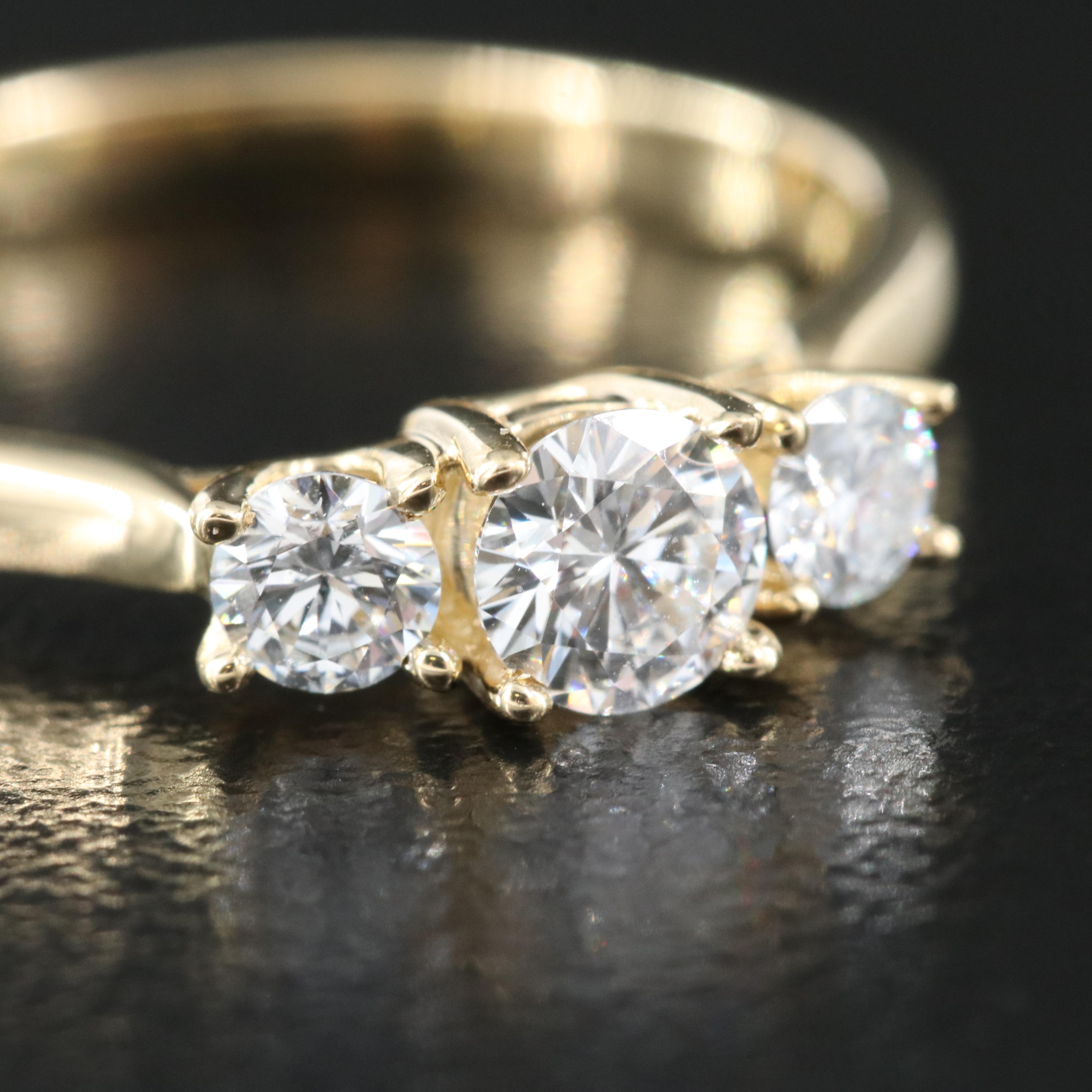 14K 0.53 CTW Lab Grown Diamond with IGI Report