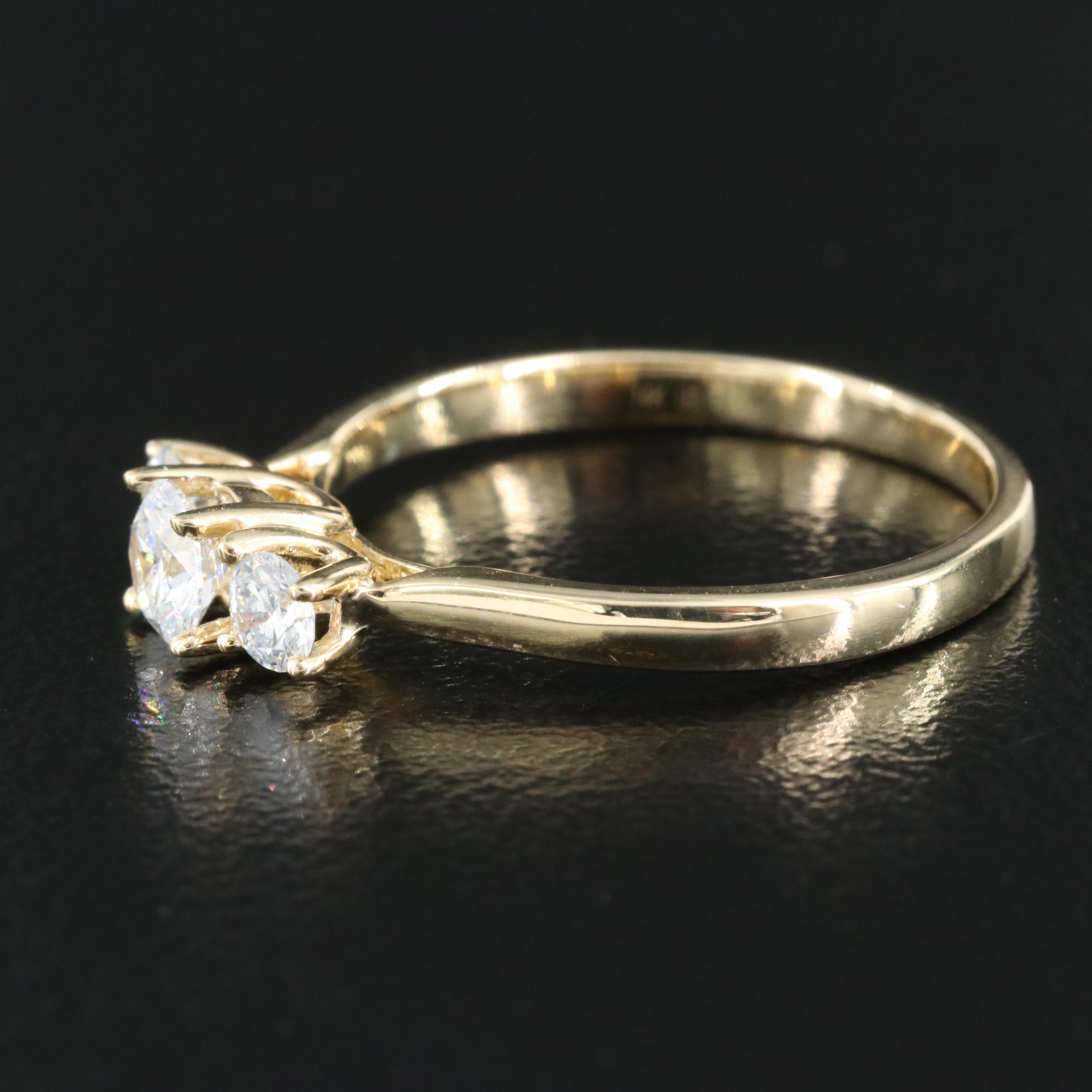 14K 0.53 CTW Lab Grown Diamond with IGI Report