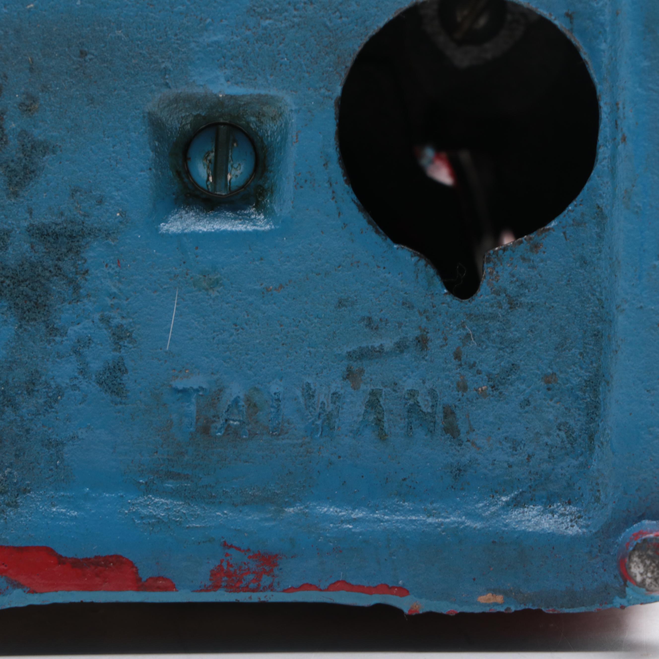 Uncle Sam Painted Cast Iron Mechanical Bank