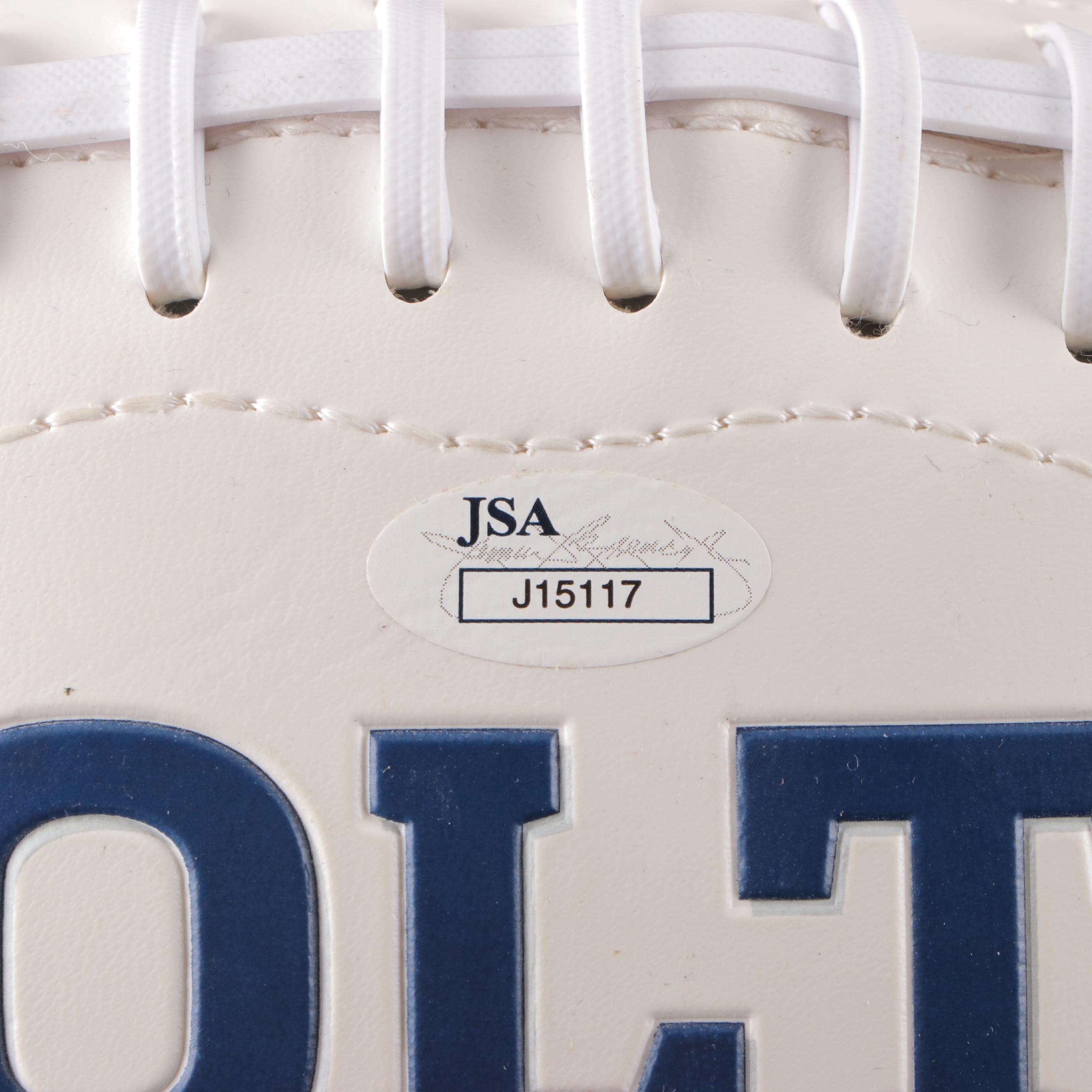 Andrew Luck Signed Indianapolis Colts Superbowl XLI Championship Football