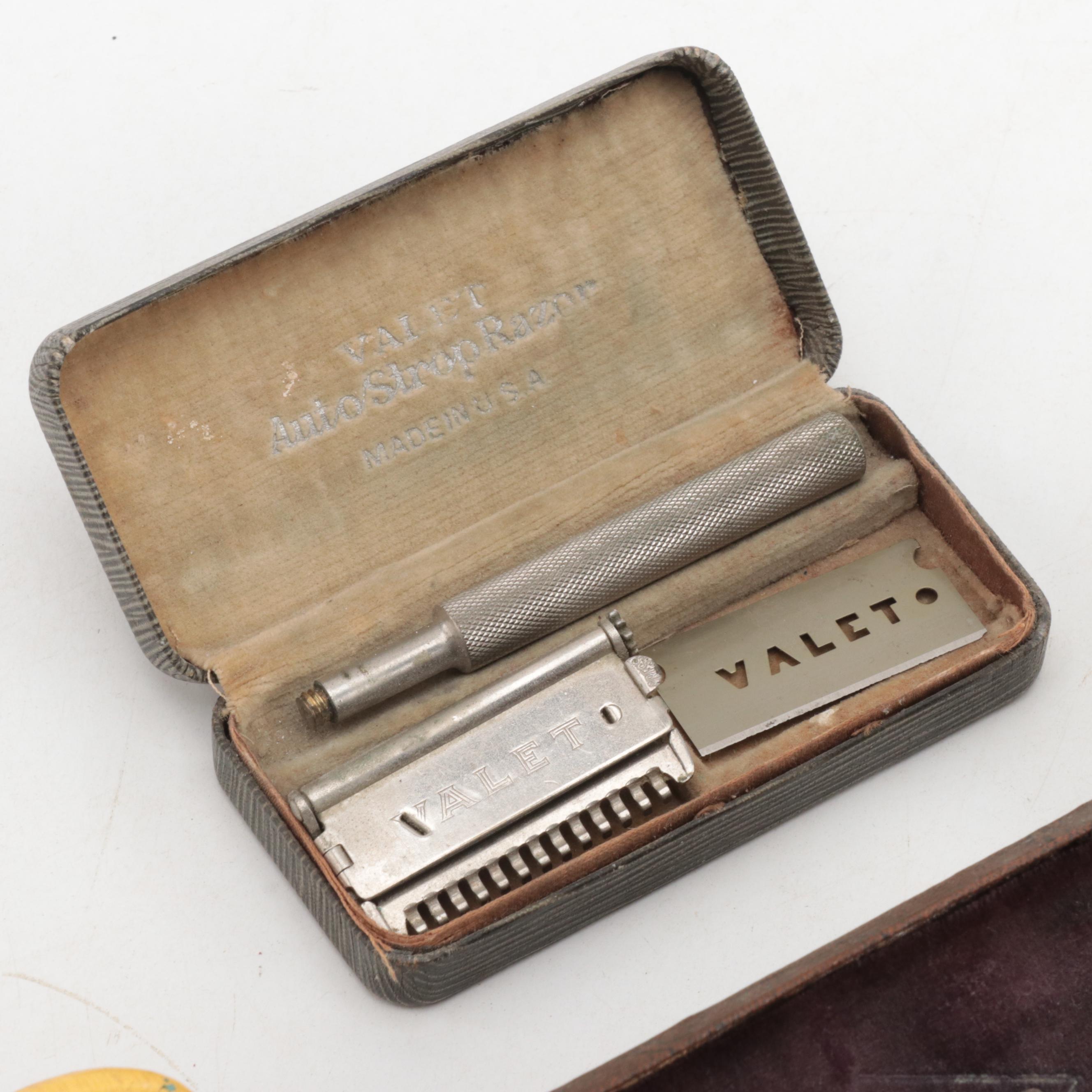 Viletta Men's Shaving Mug with Lather Brushes and Razor Collection