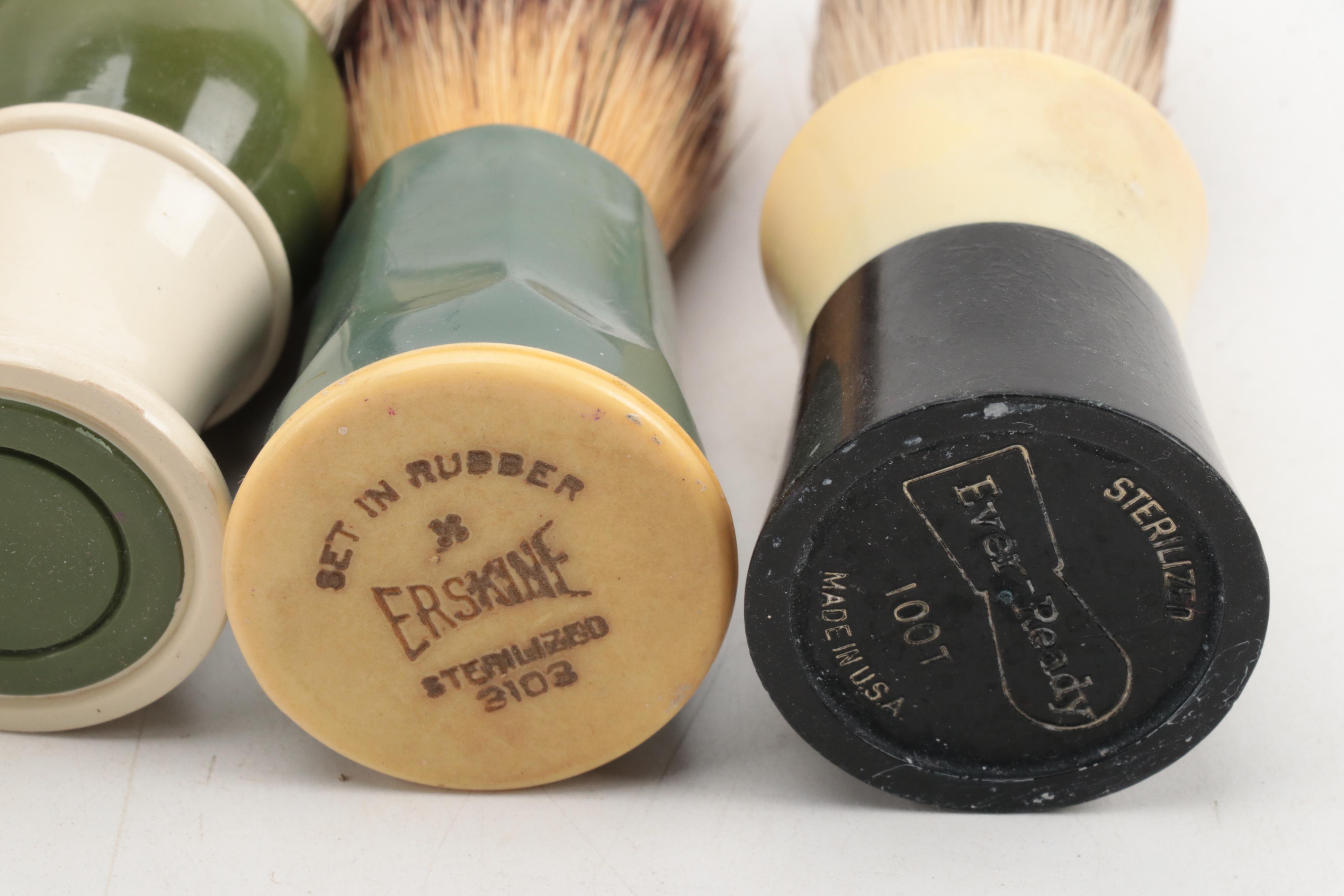 Viletta Men's Shaving Mug with Lather Brushes and Razor Collection