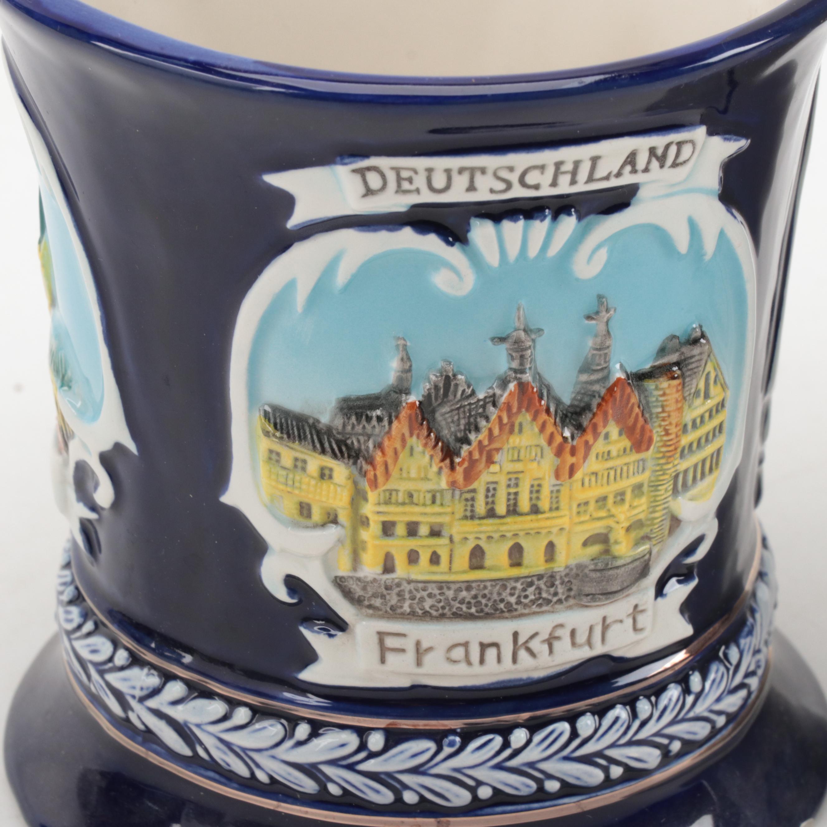 Gerz and Other German Beer Mugs, Pilsner and Steins, Mid to Late 20th Century