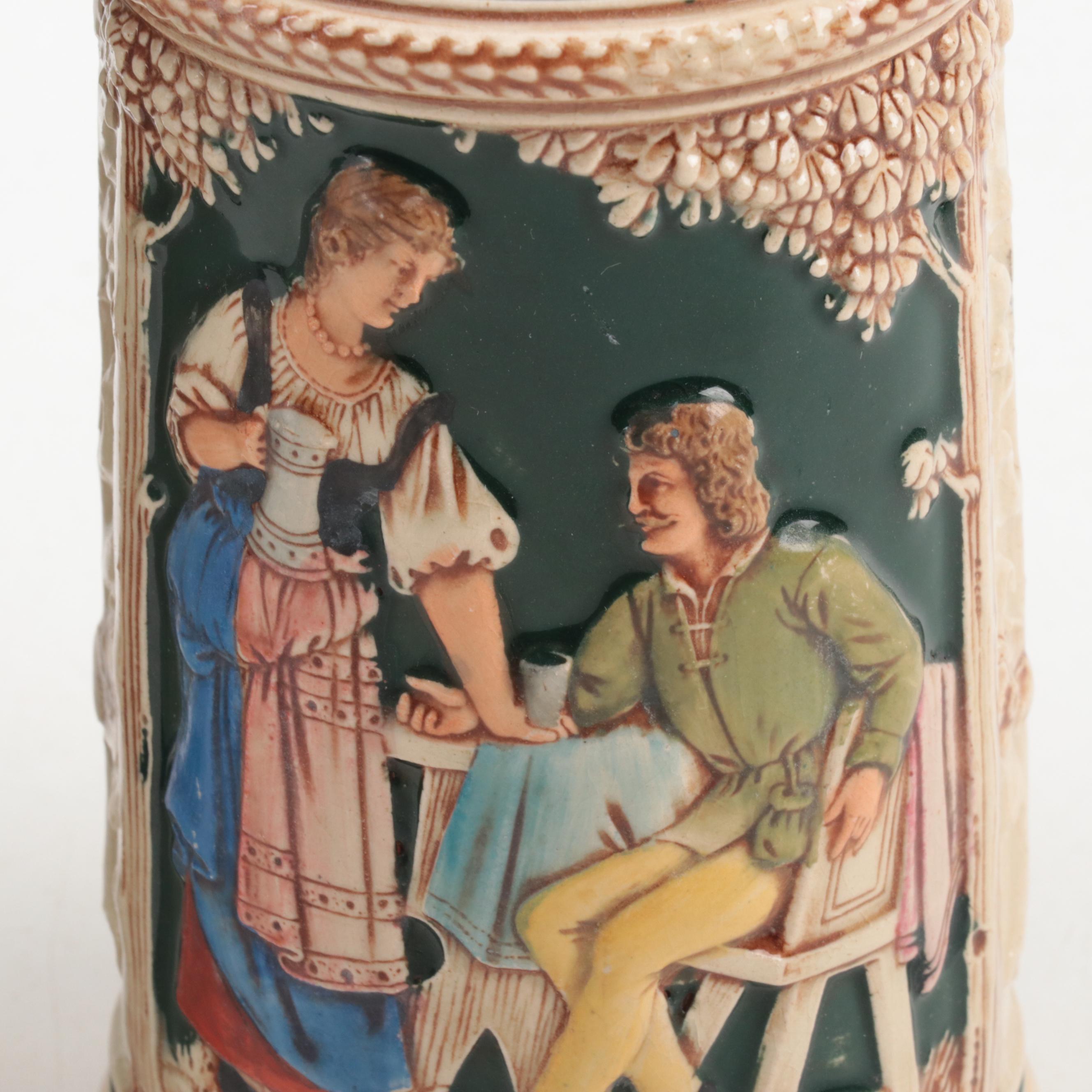 Gerz and Other German Beer Mugs, Pilsner and Steins, Mid to Late 20th Century