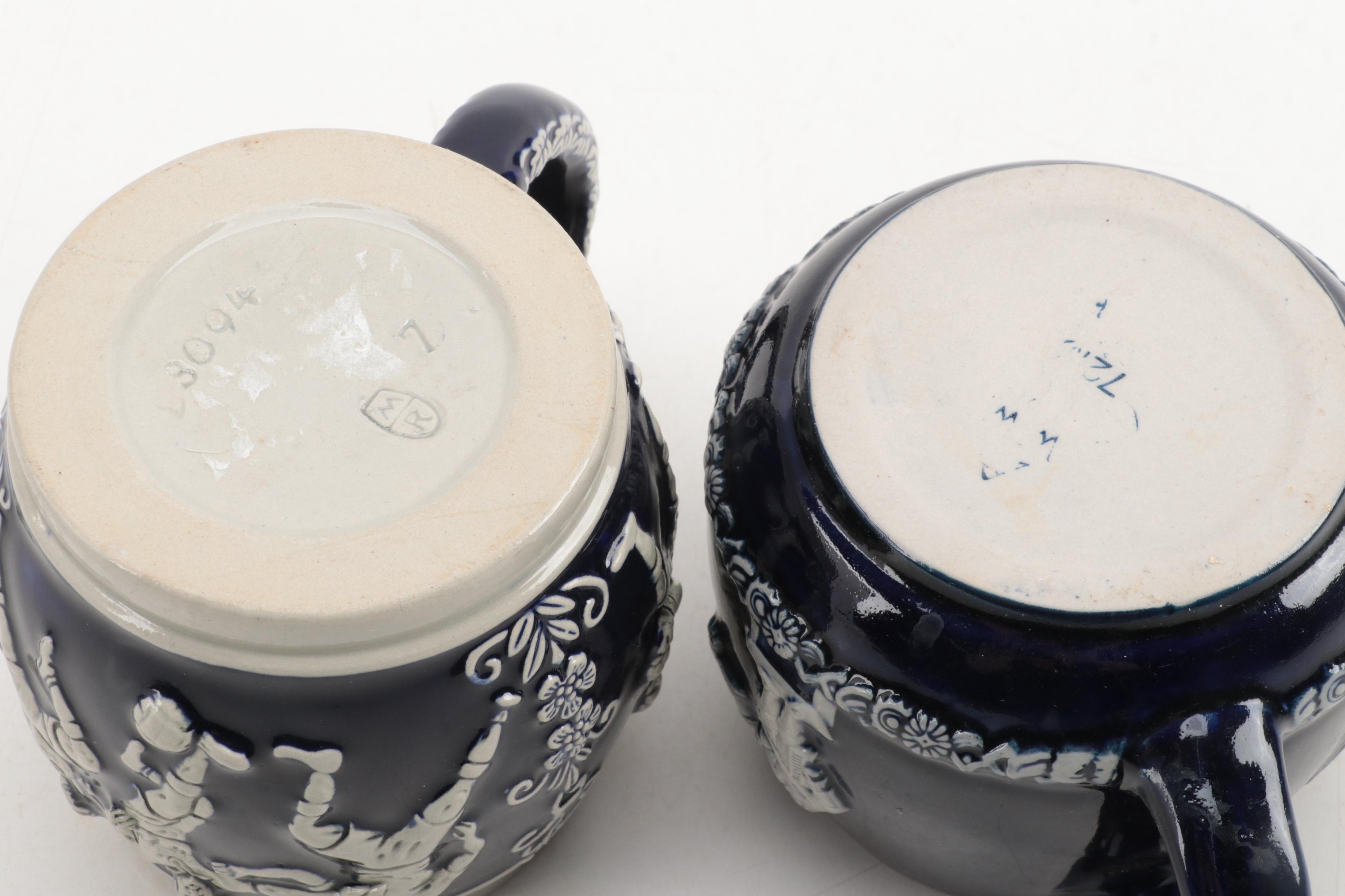 Gerz and Other German Beer Mugs, Pilsner and Steins, Mid to Late 20th Century