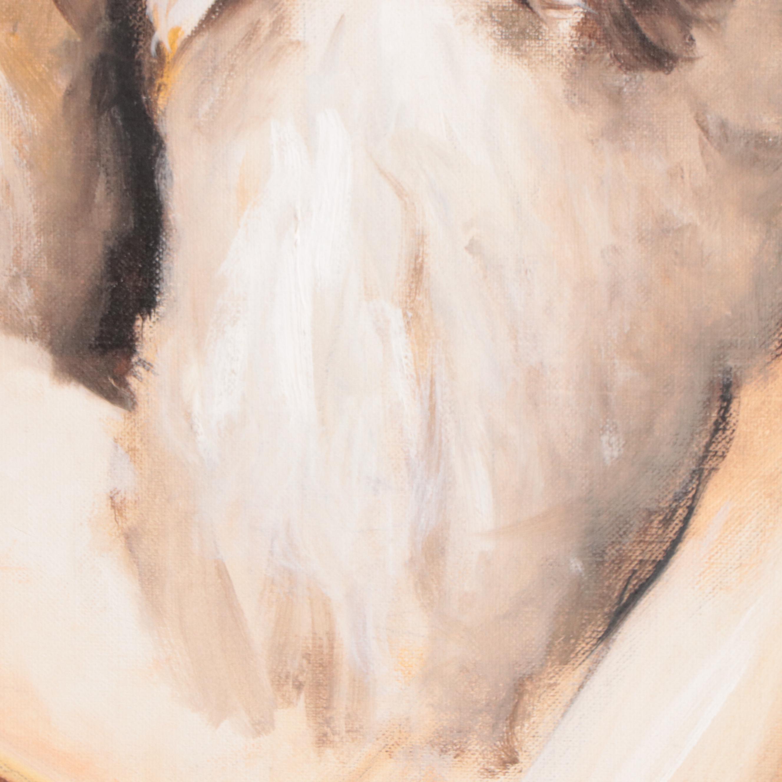 Will Portis Oil Painting of Rabbis, 1973