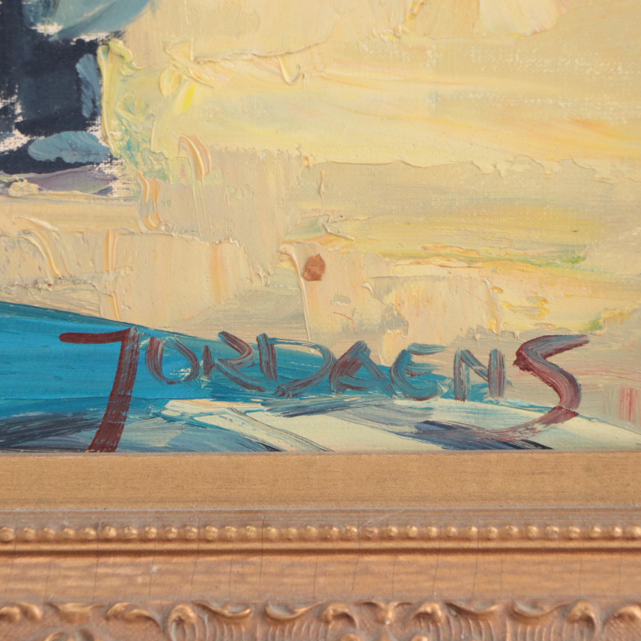 Jordaens Oil Painting of Rabbi at The Western Wall