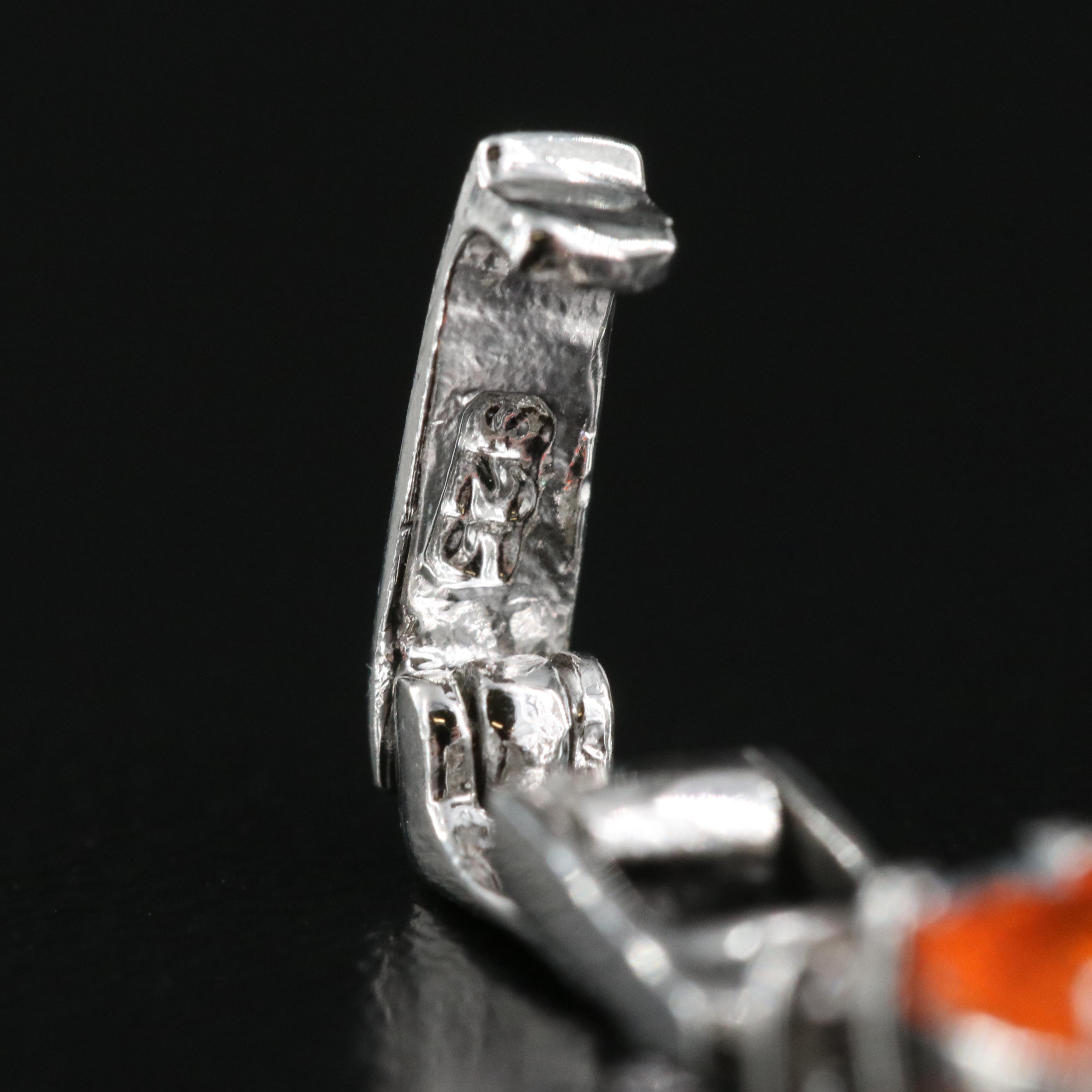 Sterling Fire Opal and Aquamarine Bracelet