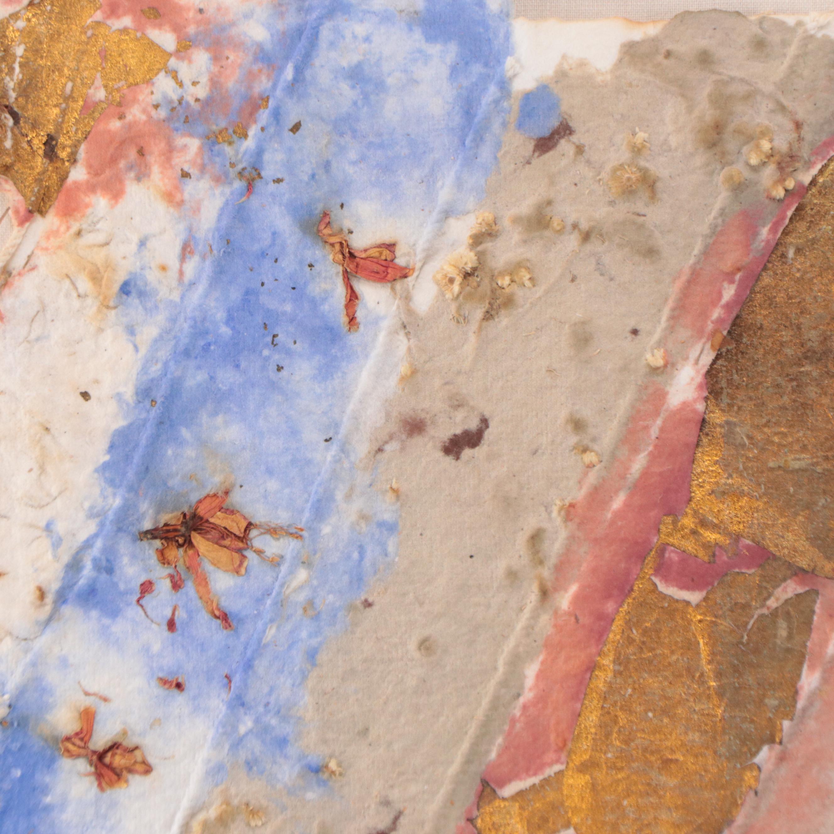 Michael Verlangieri Abstract Mixed Media Composition "Stripes," 1980